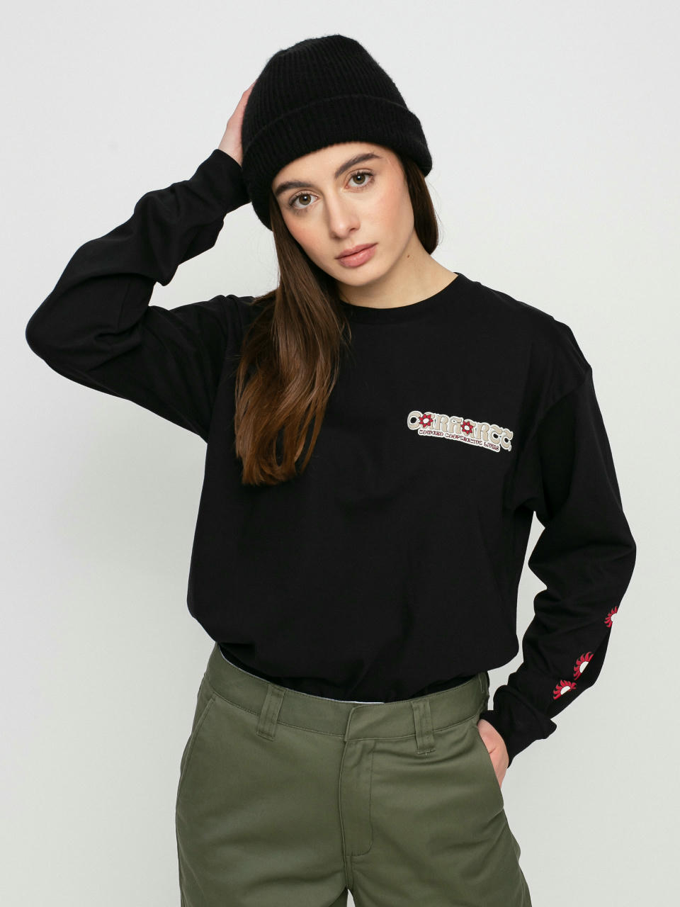 Carhartt WIP Ideal Longsleeve Wmn (black)