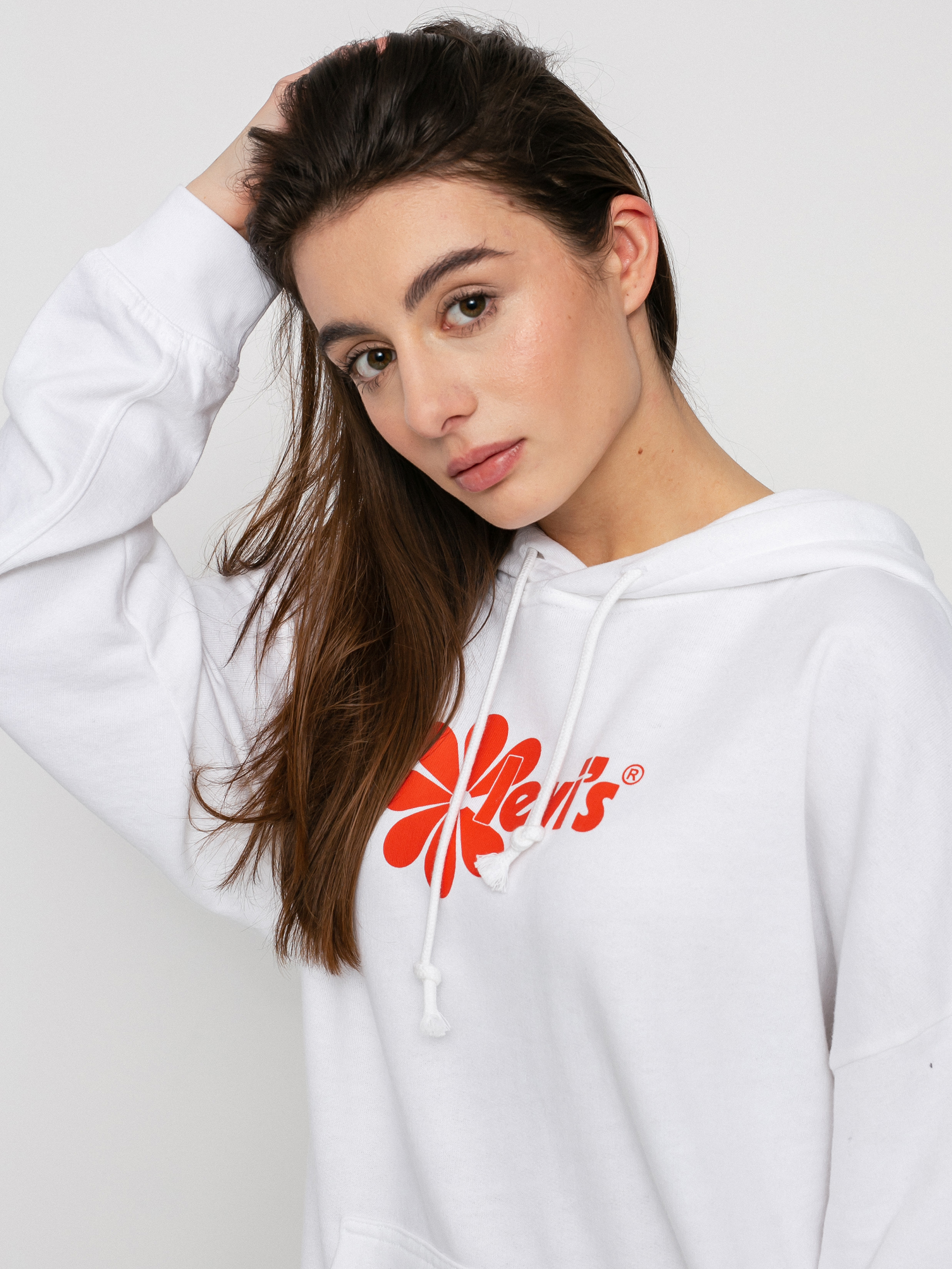 Levi's® Graphic Rider HD Hoodie Wmn (daisy chest hit white)