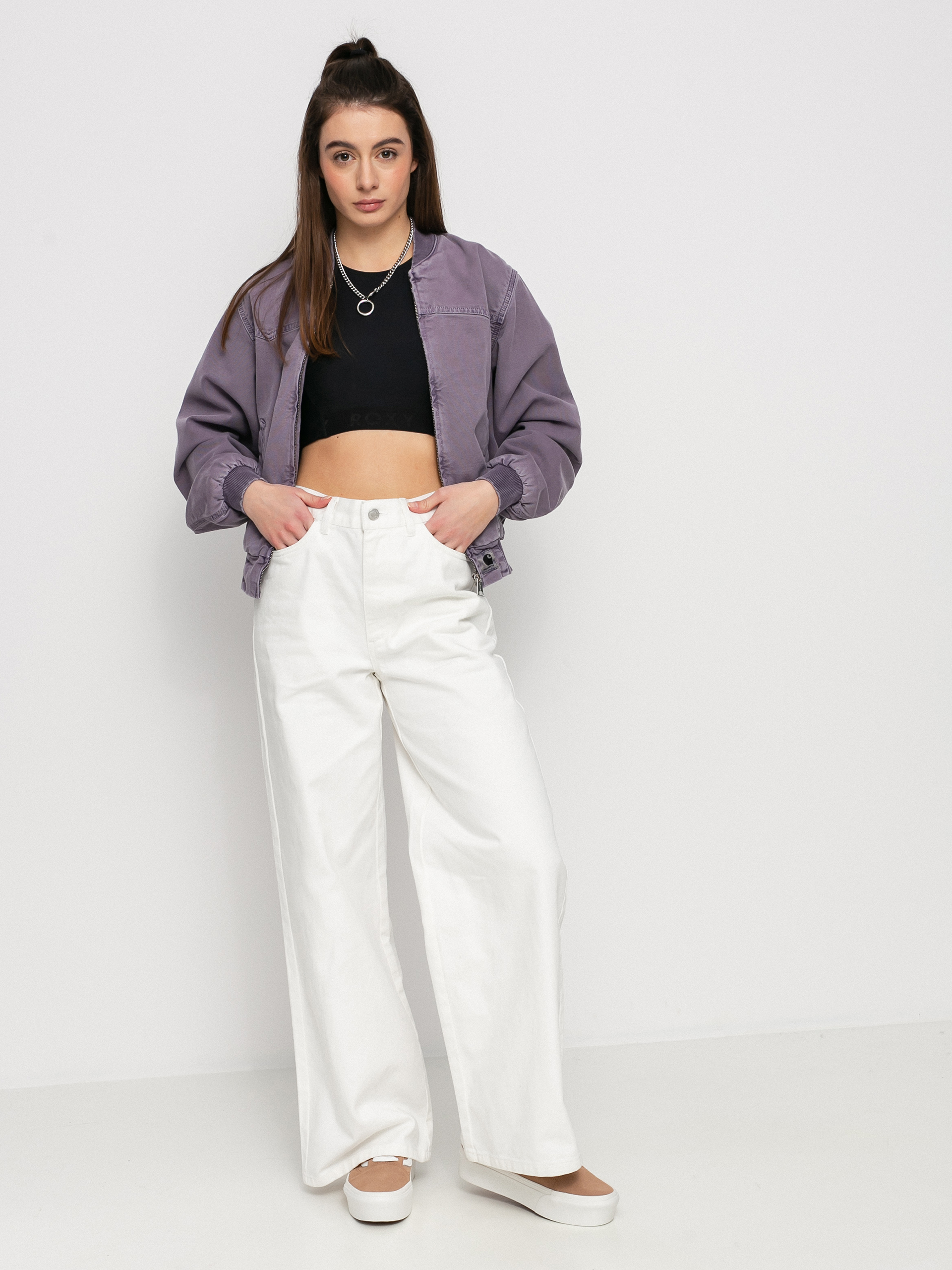 Carhartt WIP Santa Fe Bomber Jacket Wmn - violet (razzmic)