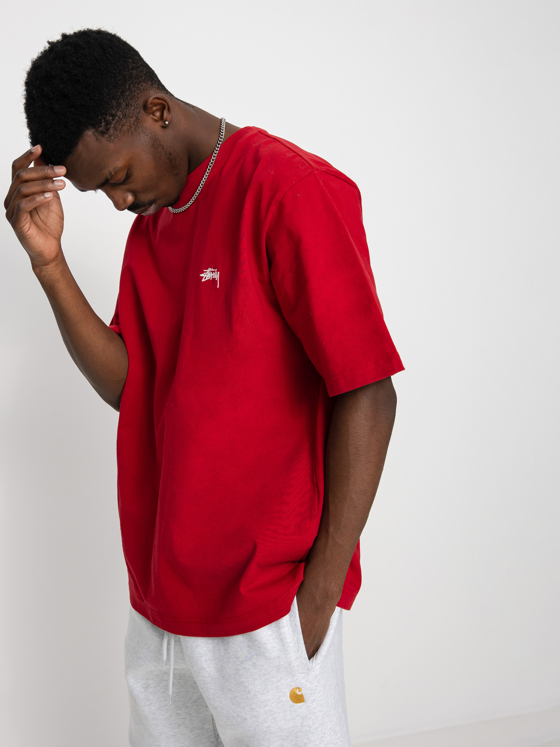 Stussy Stock Logo T-shirt (red)