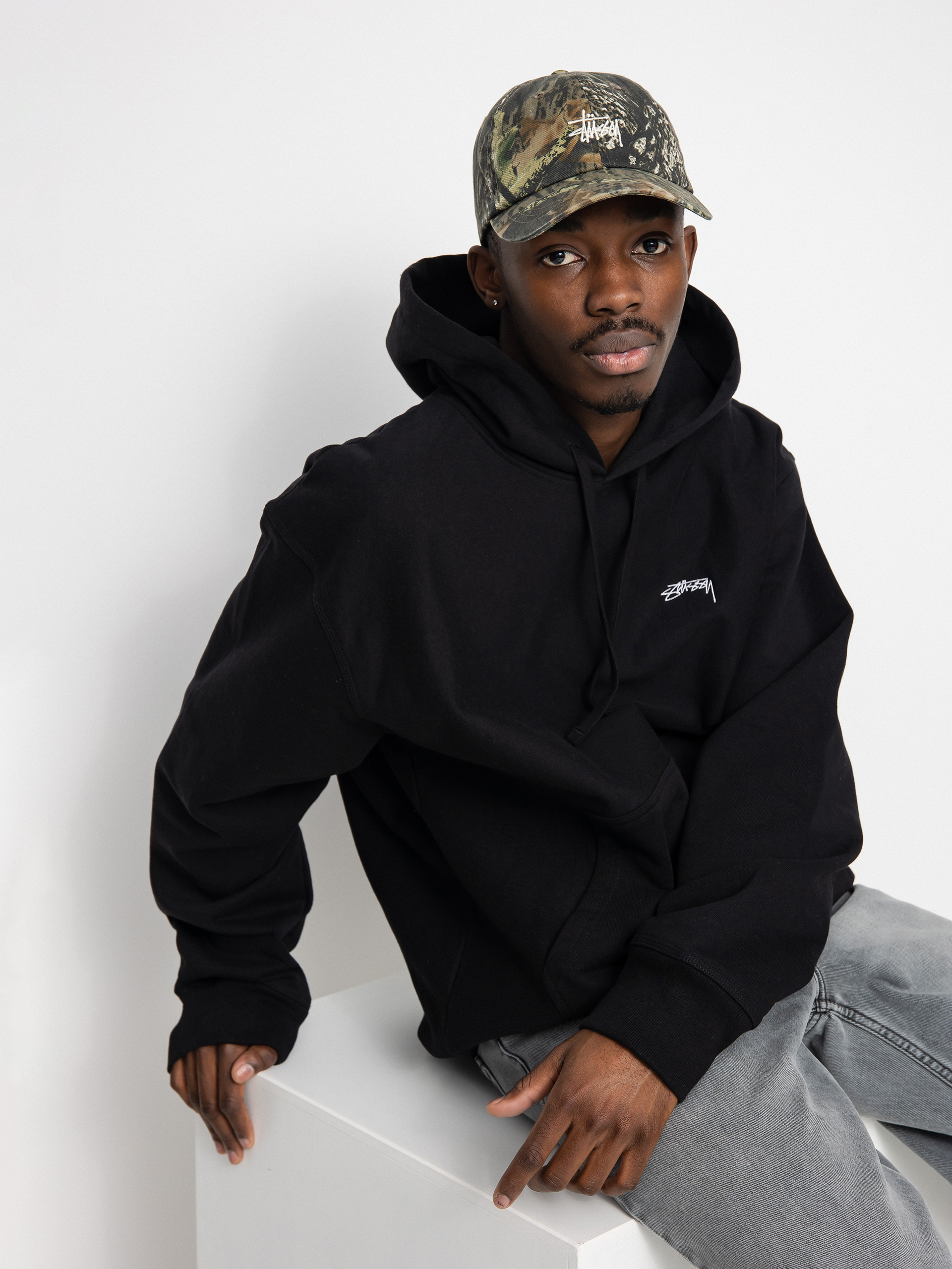 Stussy Stock Logo HD Hoody (black)