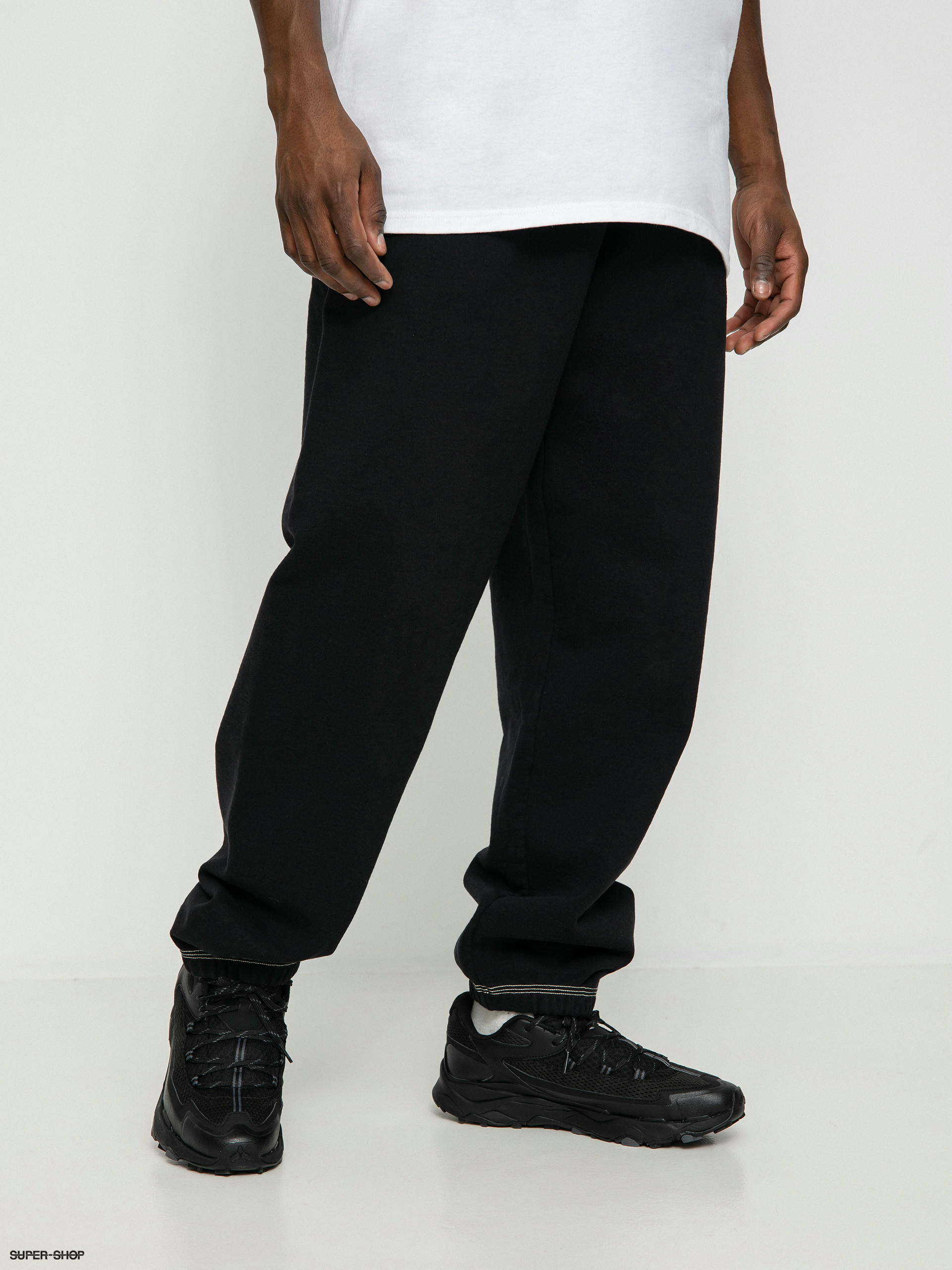 Stussy Contrast Stitch Label Pants (black)