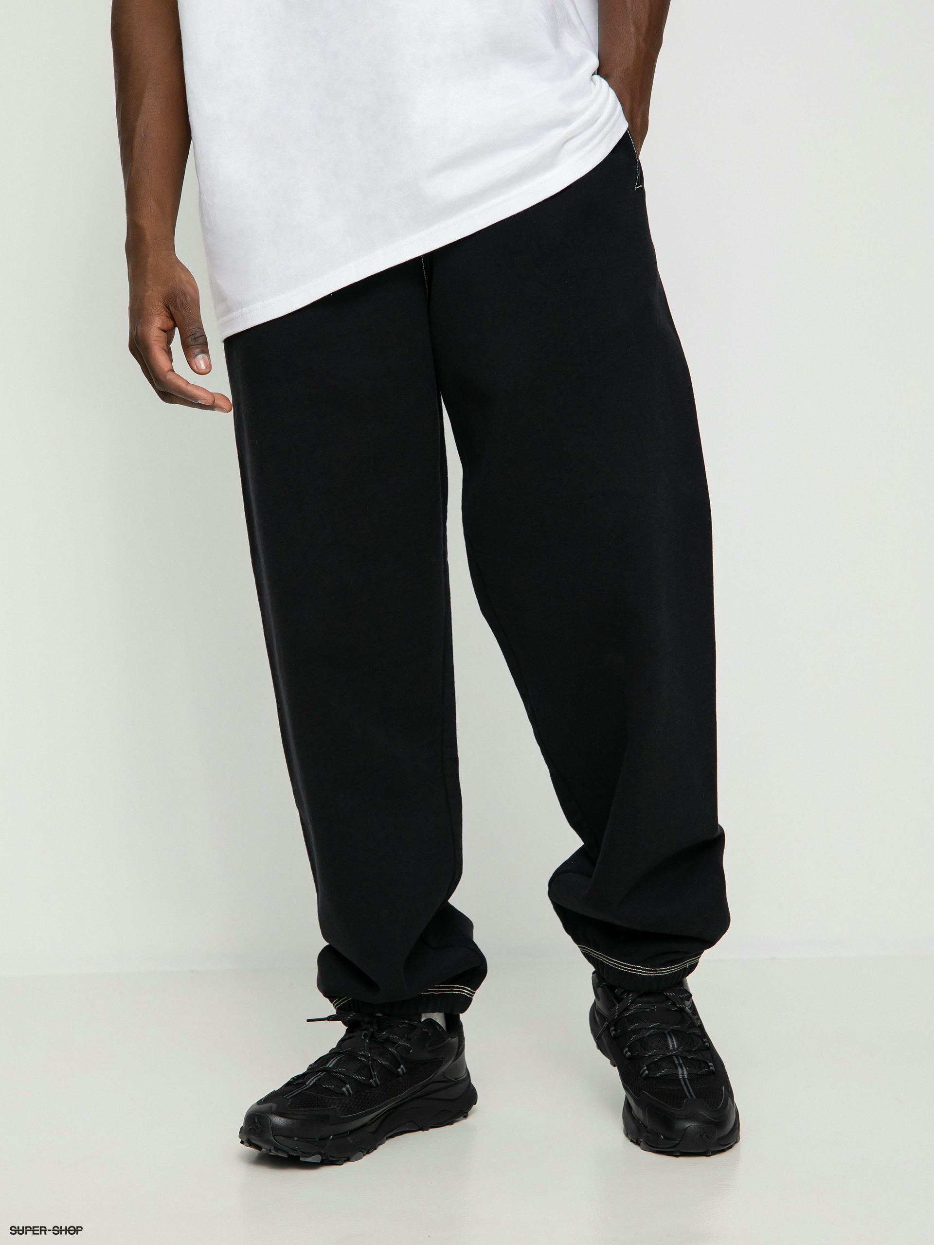 Stussy Contrast Stitch Label Pants (black)