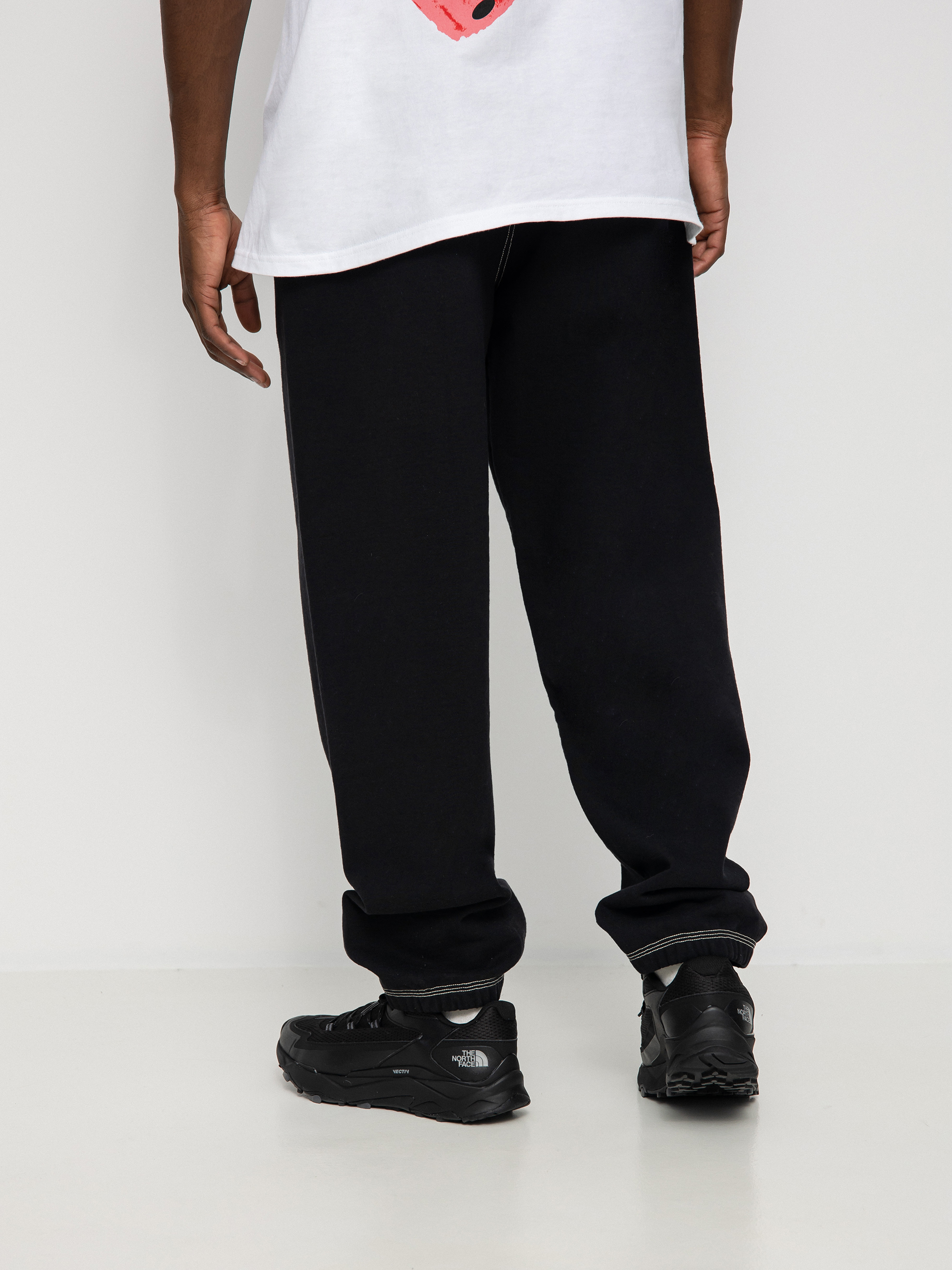 Stussy Contrast Stitch Label Pants (black)