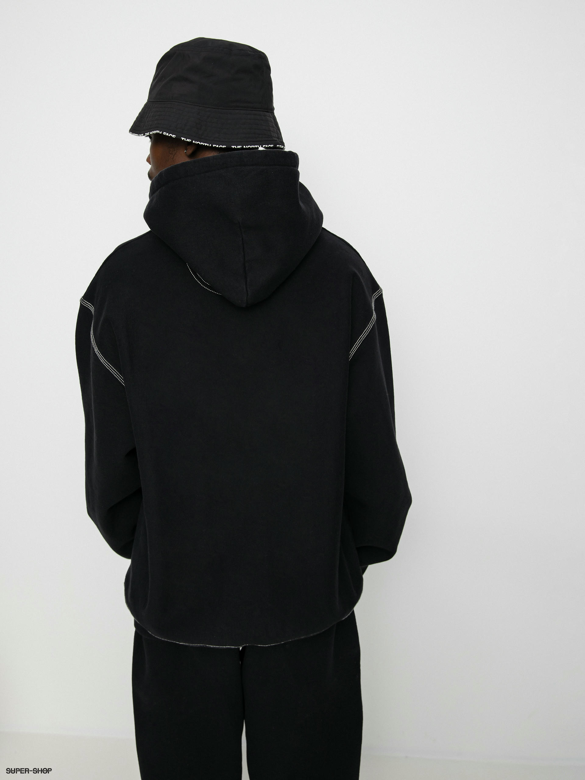 STUSSY CONTRAST STITCH LABEL HOODIE 22SS-