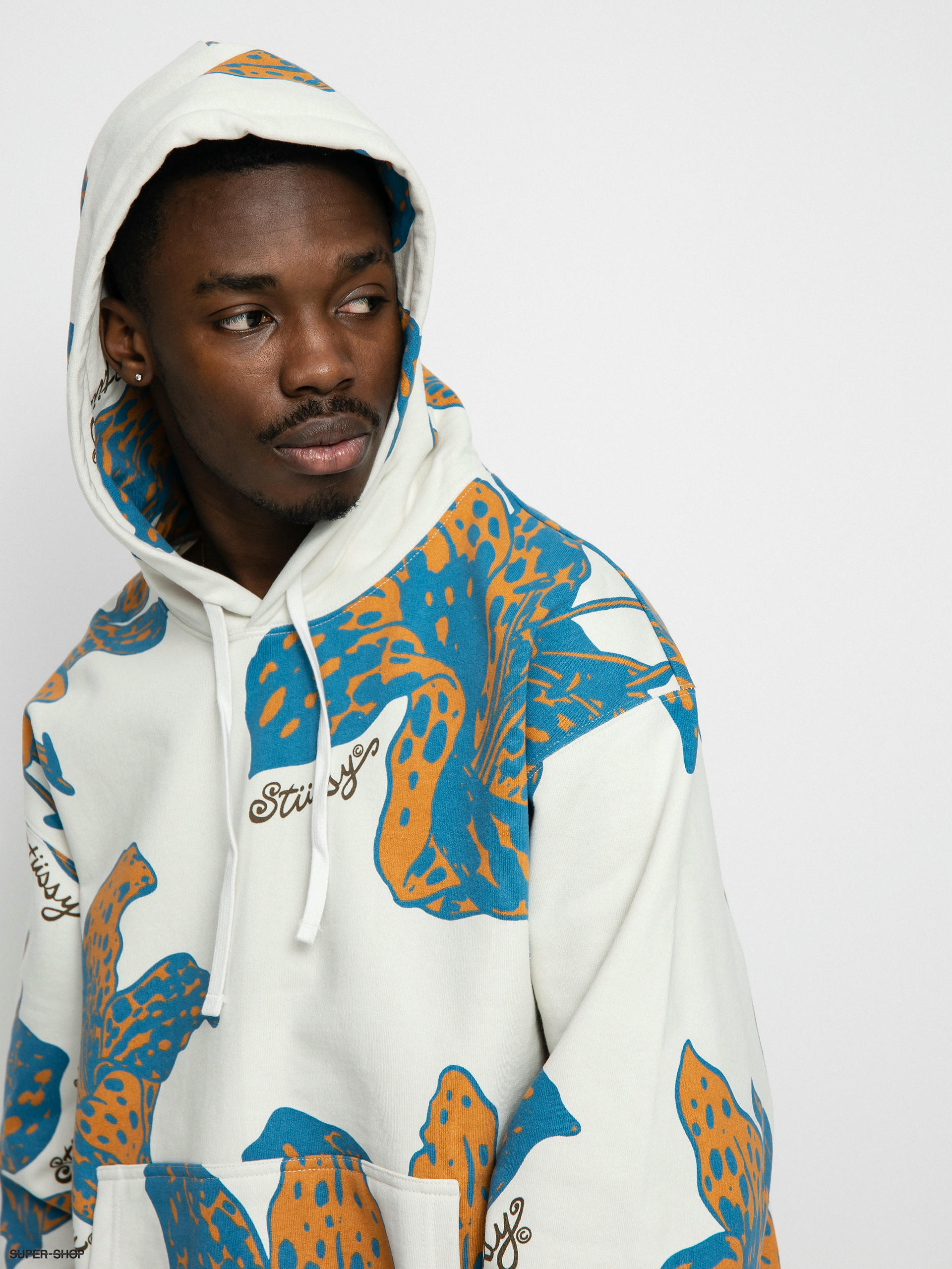 Stussy best sale hoodie floral