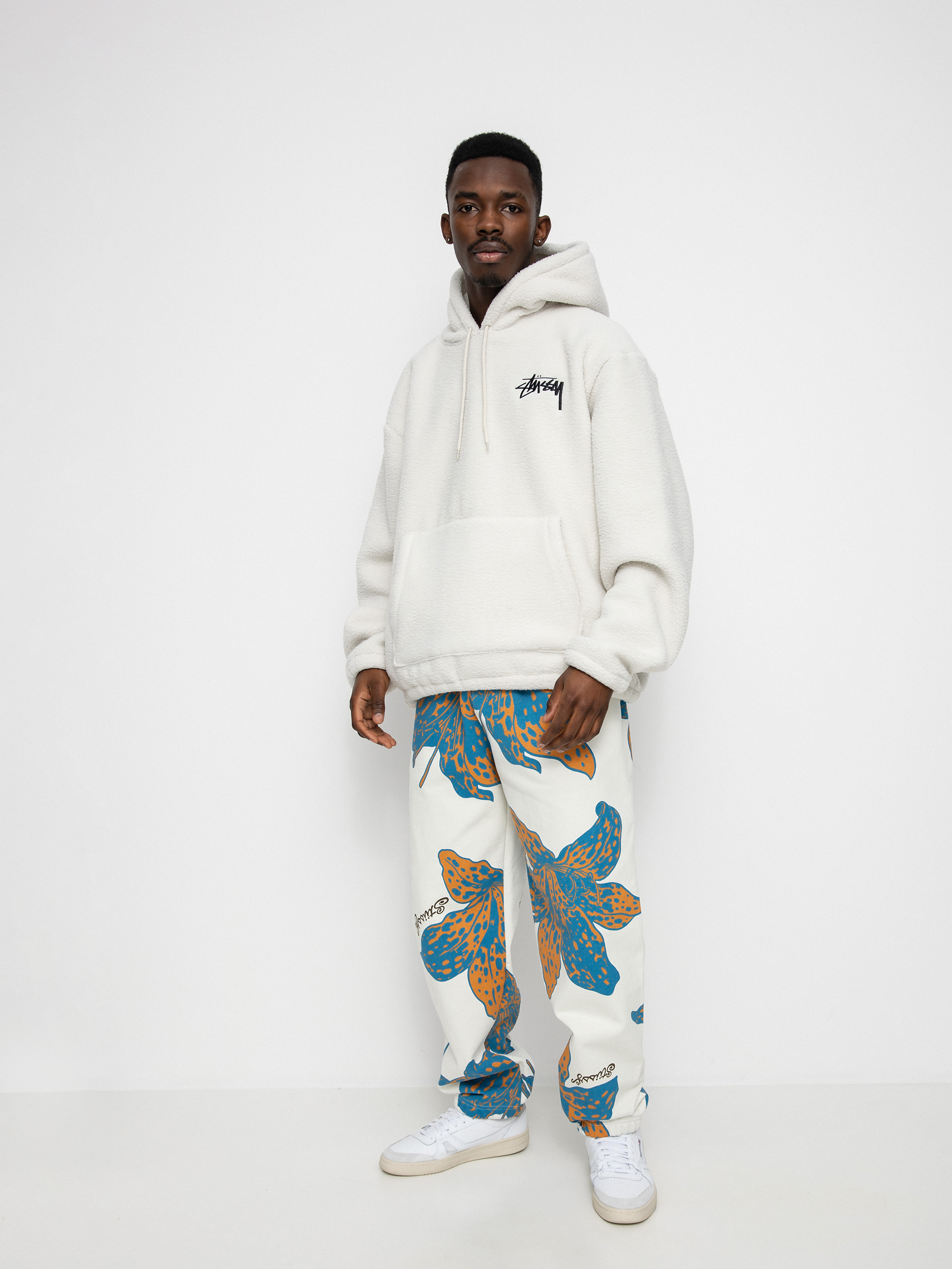 Stussy Bronson Sherpa HD Hoodie (bone)