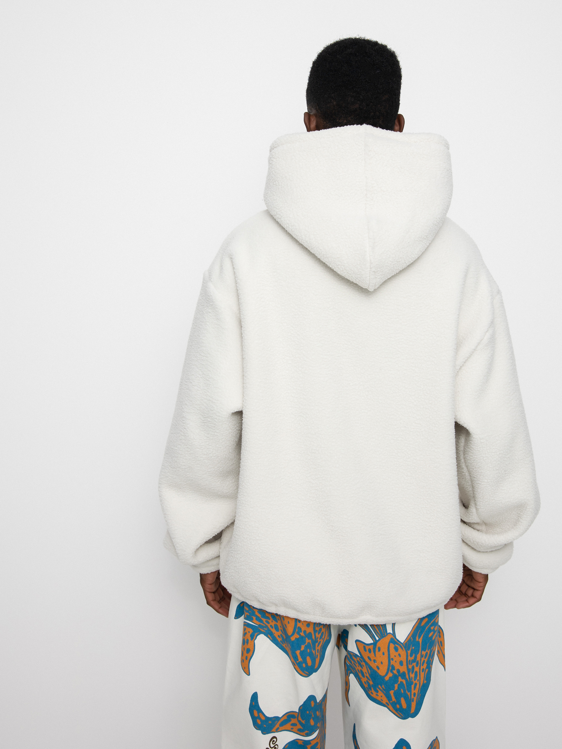 Stussy Bronson Sherpa HD Hoodie - beige (bone)