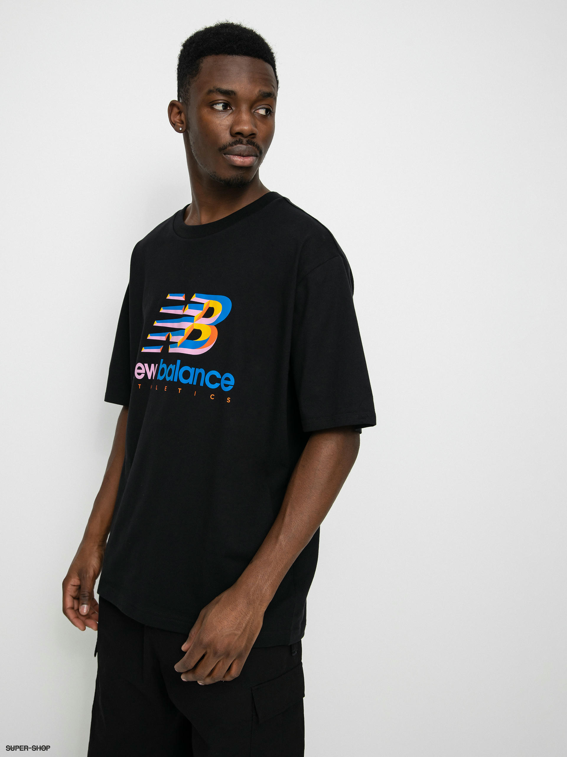 New balance t sales shirt black