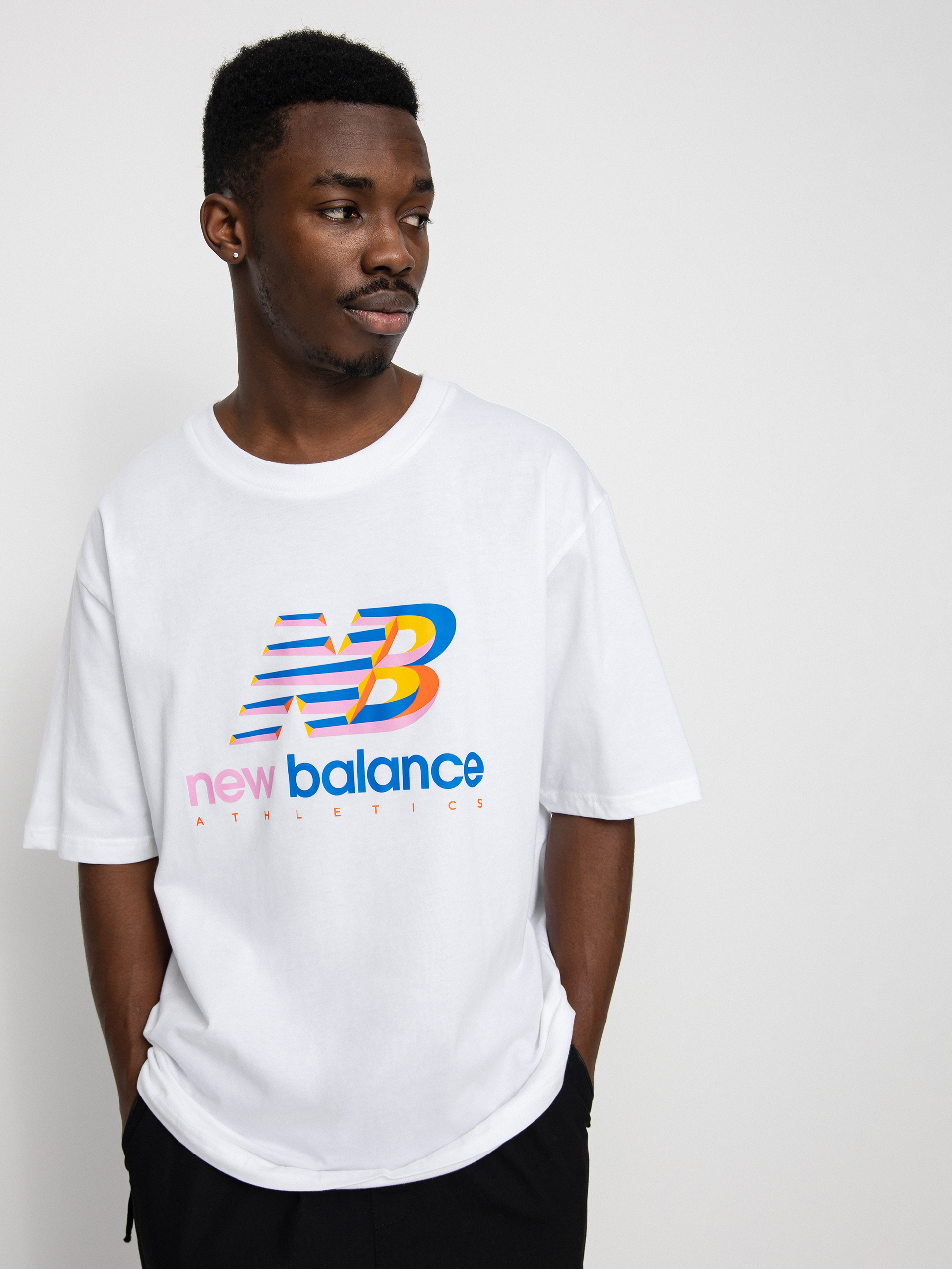 New Balance Athletics Amplified Logo T-shirt (white)