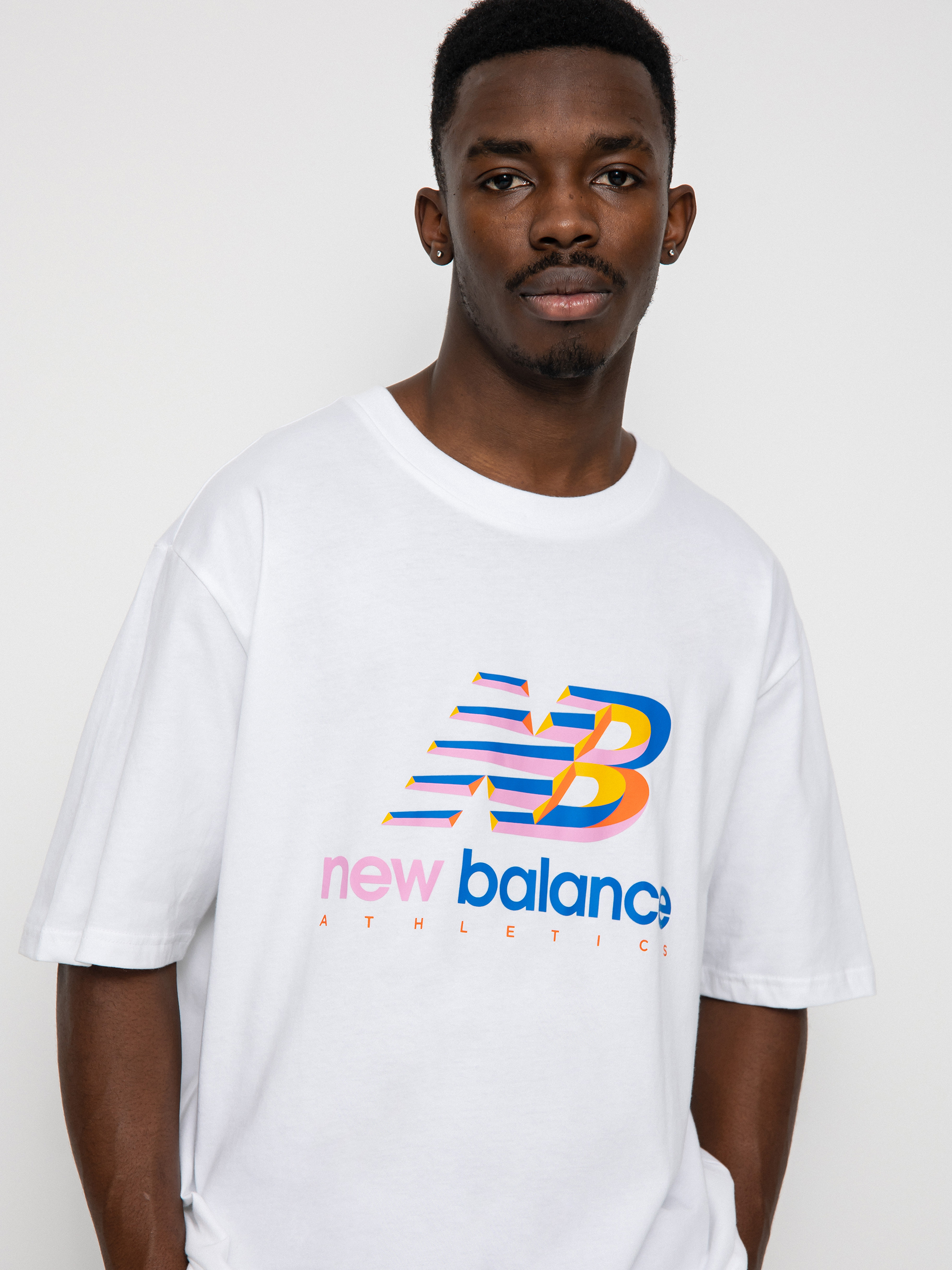 New Balance Athletics Amplified Logo T-shirt (white)