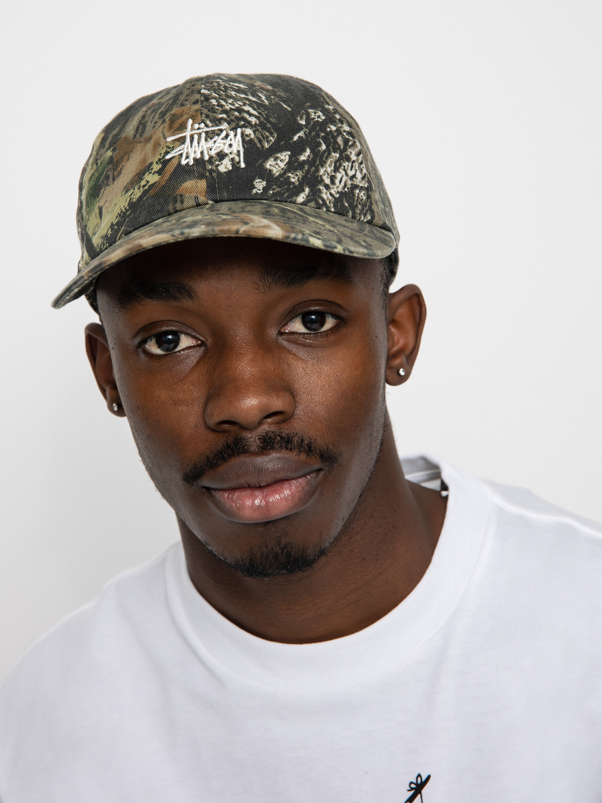 Stussy Washed Stock Low Pro Cap (leaf camo)