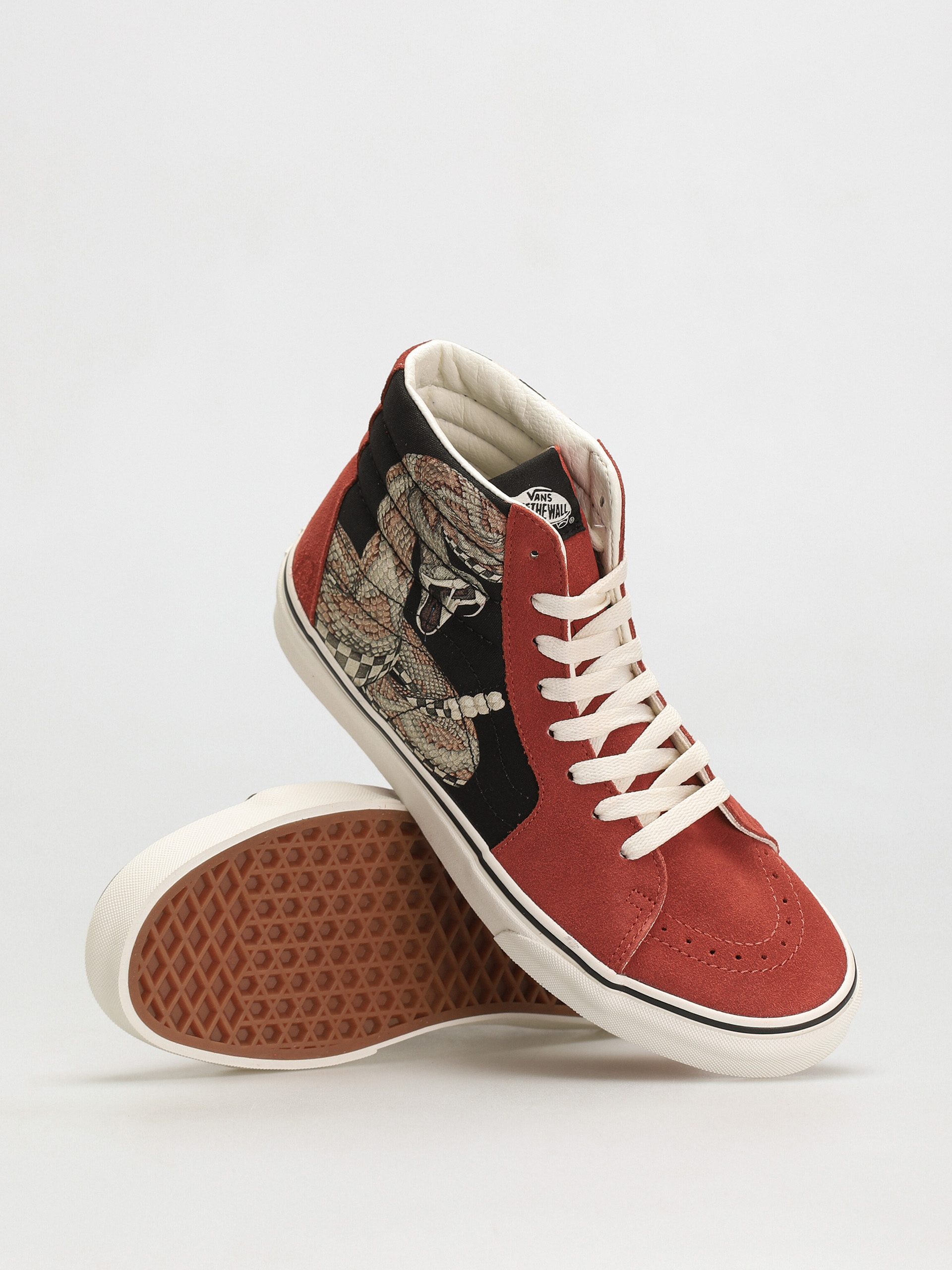 Vans Sk8 Hi Shoes (desert/snake/chili oil)