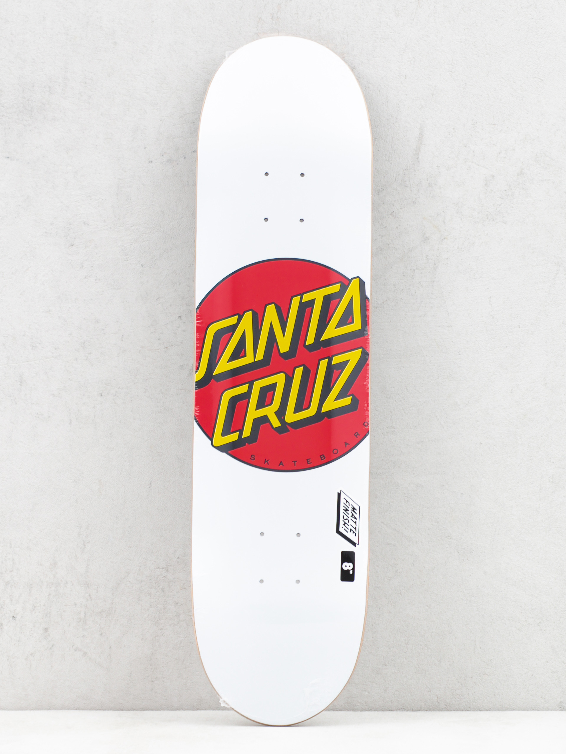 Santa Cruz Classic Dot Deck (white/red)