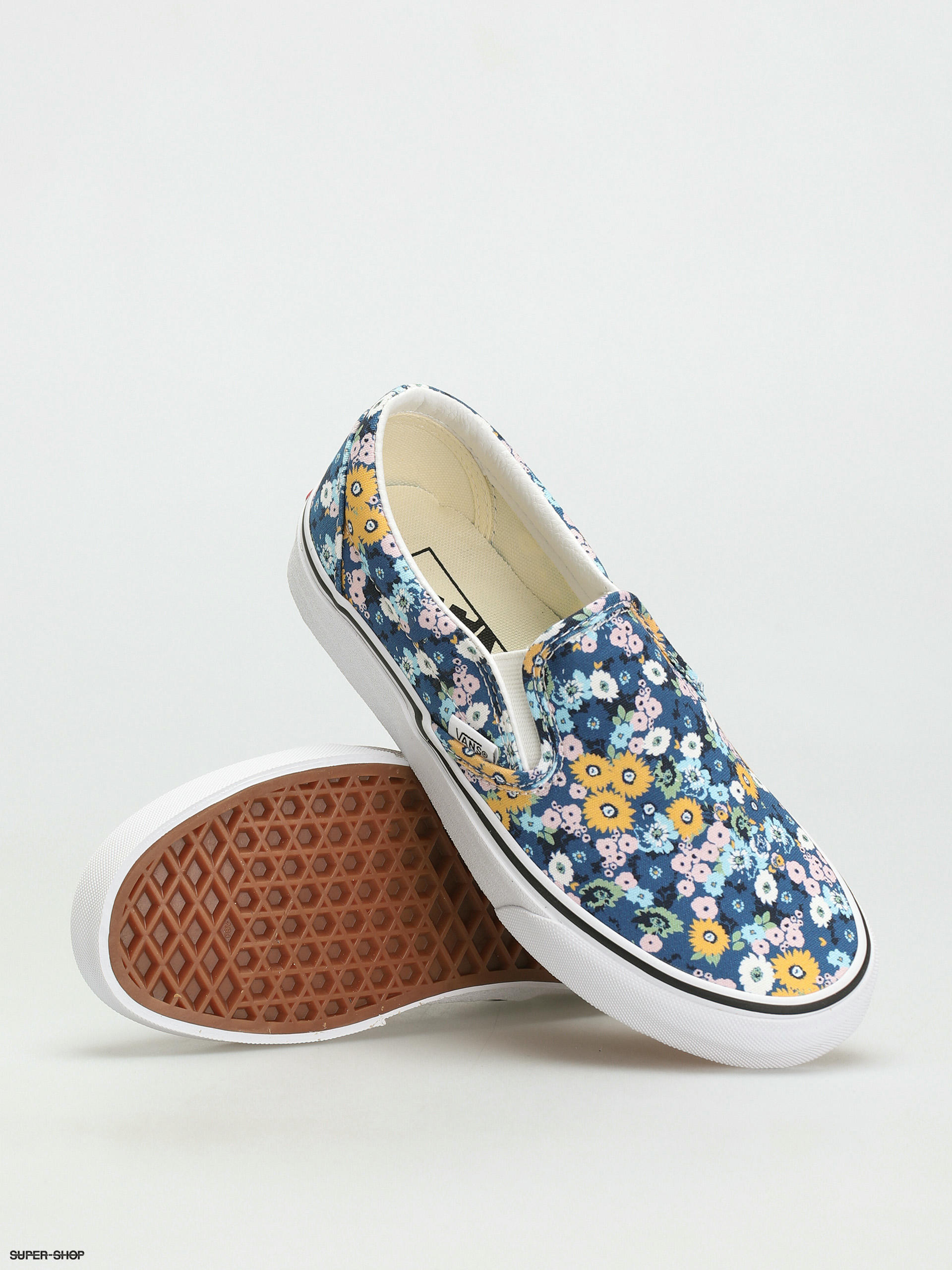 vans classic slip on floral