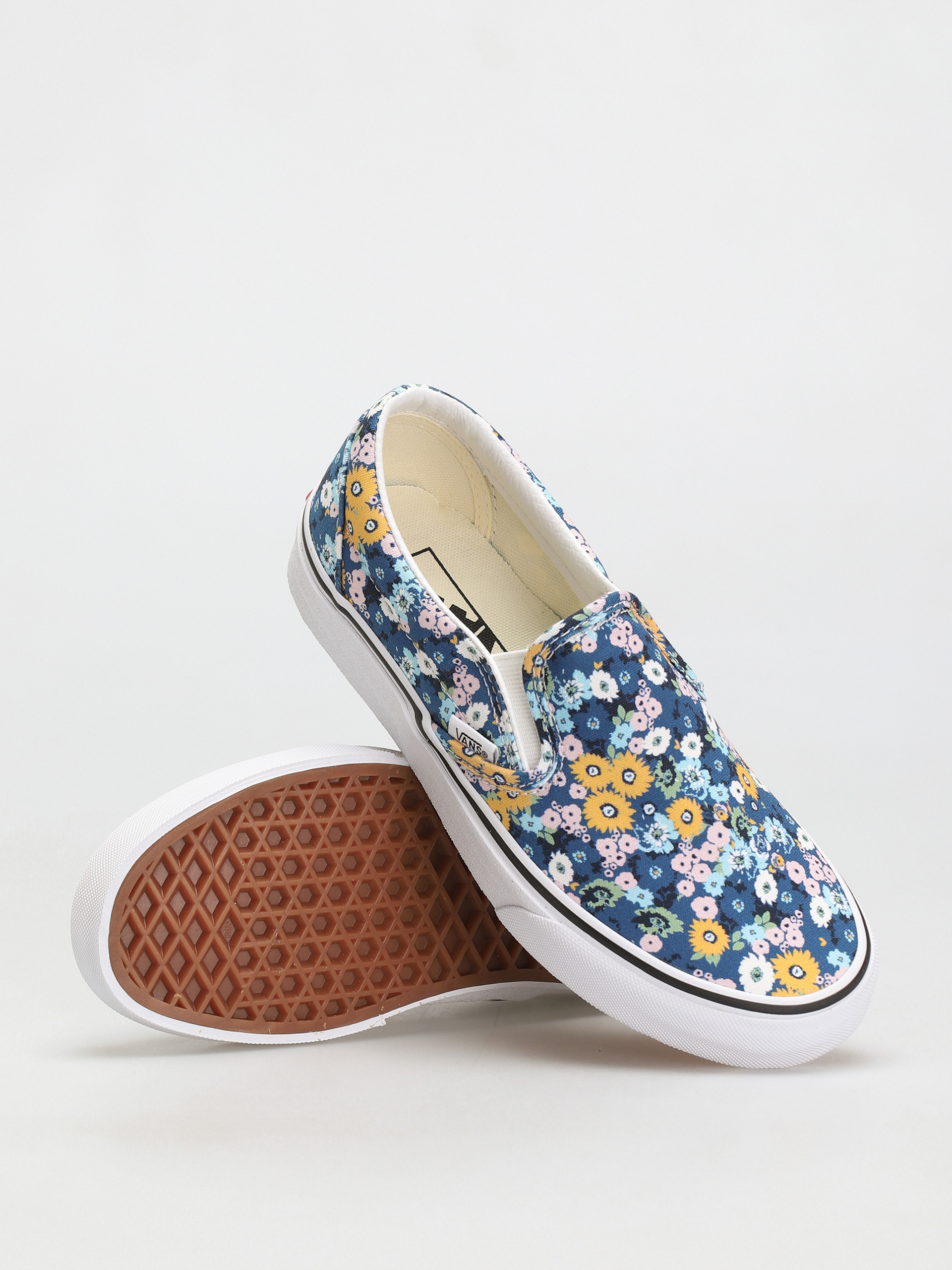 Vans Classic Slip On Shoes blue (floral/true navy/multi)