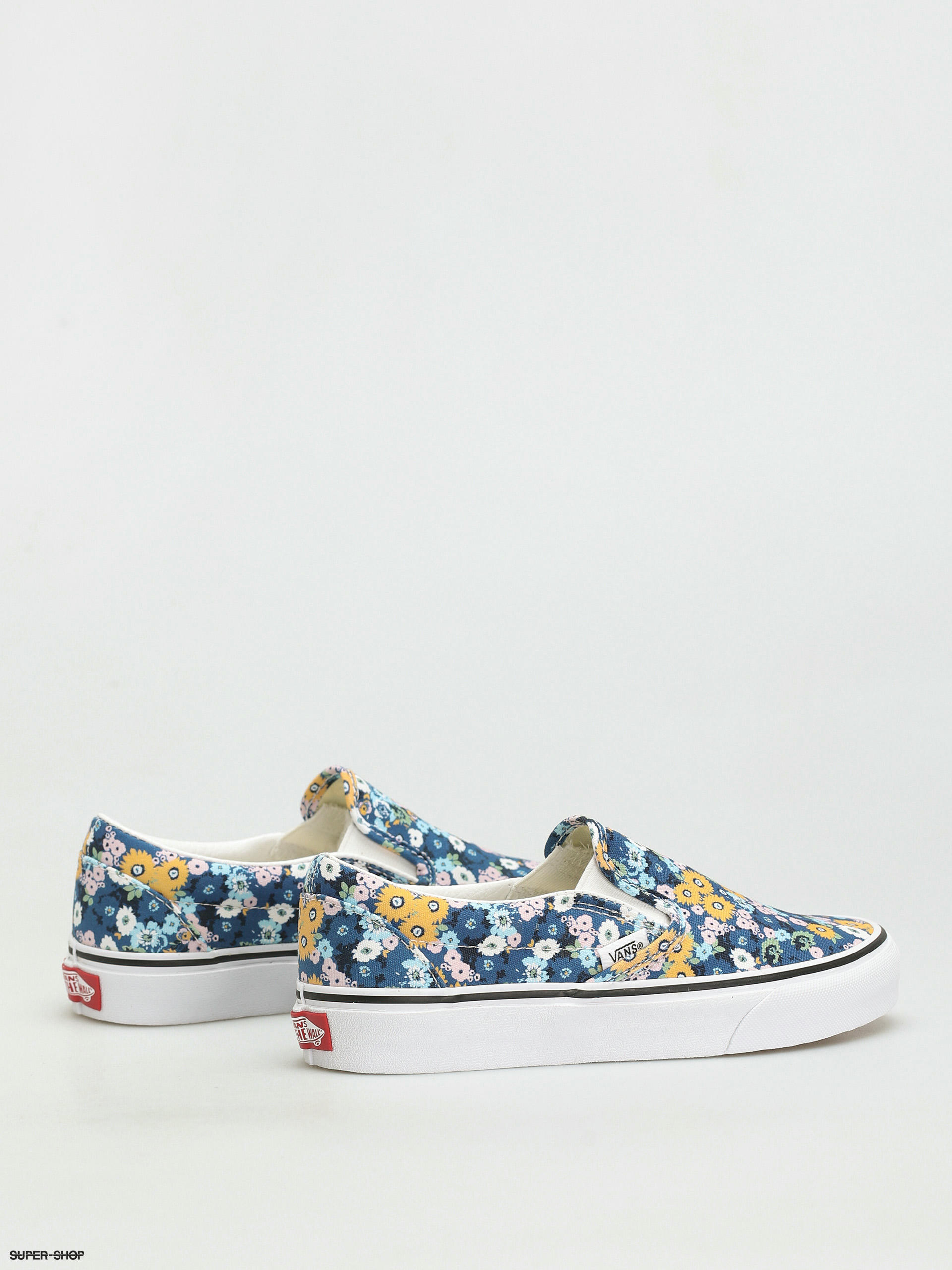 navy floral vans