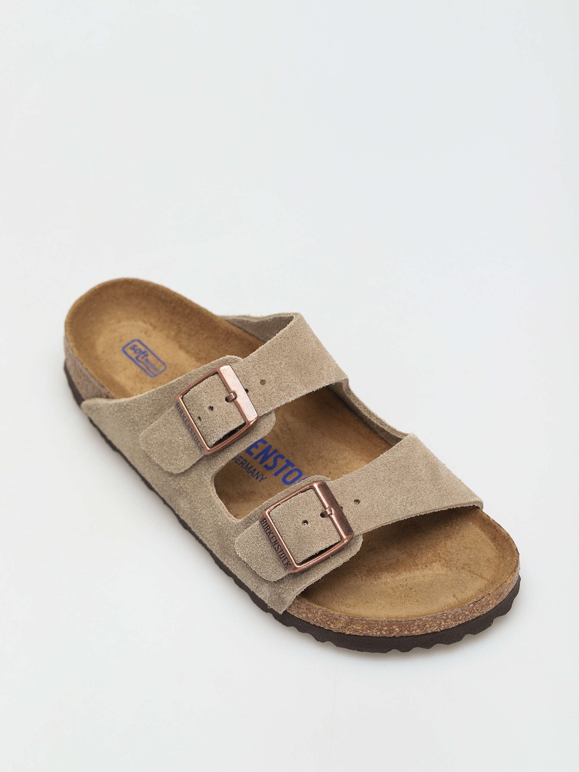 Birkenstock Arizona Sfb Narrow Flip-flops Wmn (taupe suede leather)