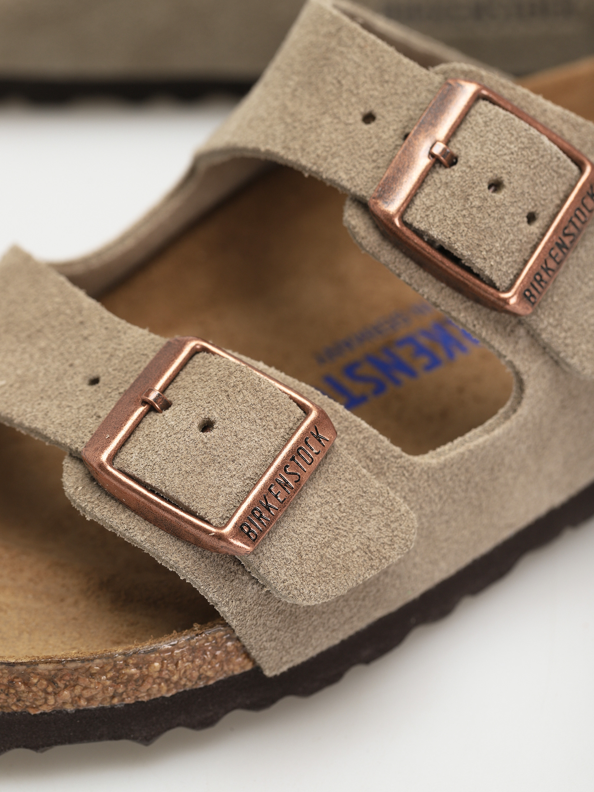Birkenstock Arizona Sfb Narrow Flip-flops Wmn (taupe suede leather)