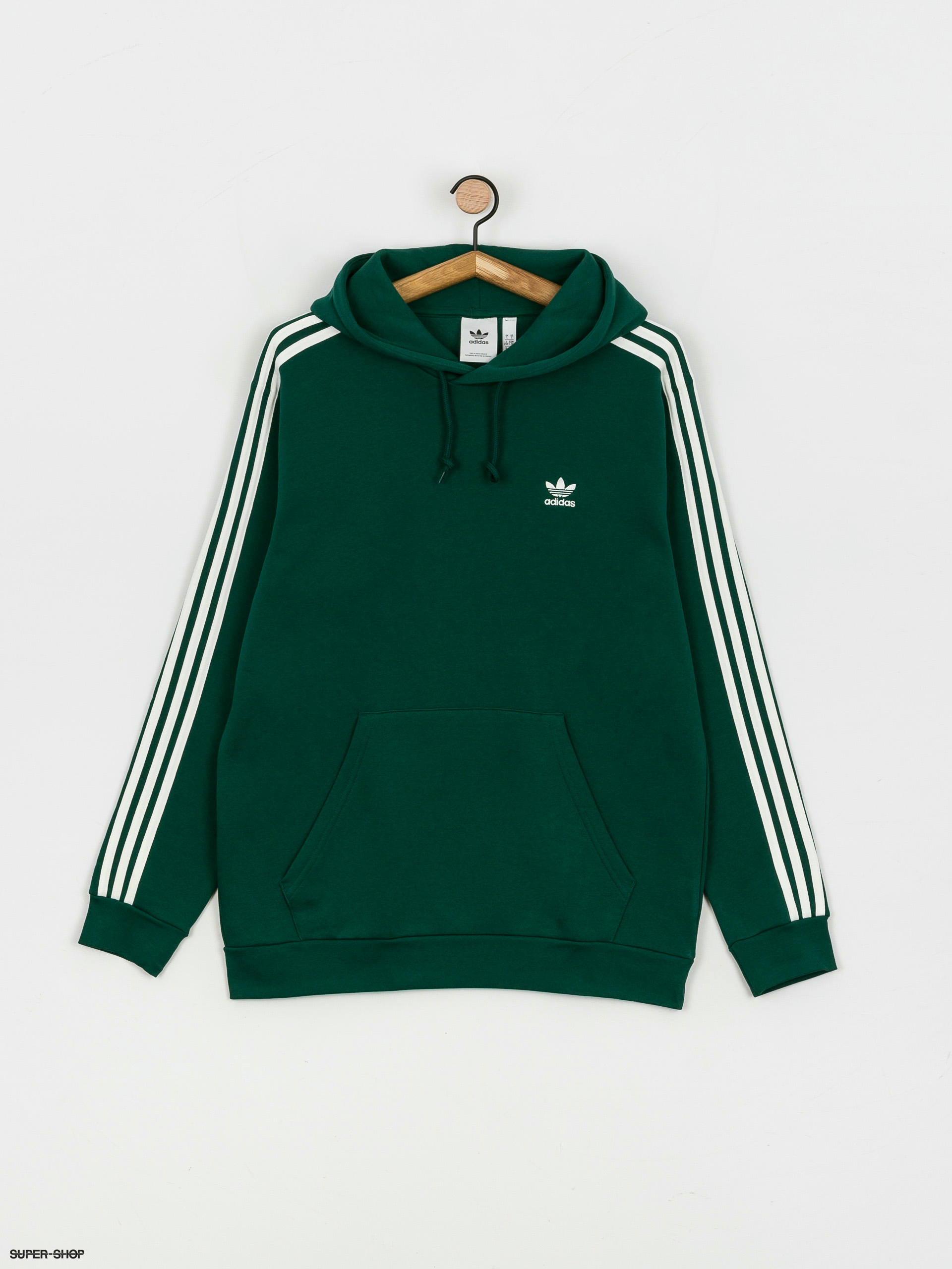 adidas originals sweatshirt in green with 3 stripes