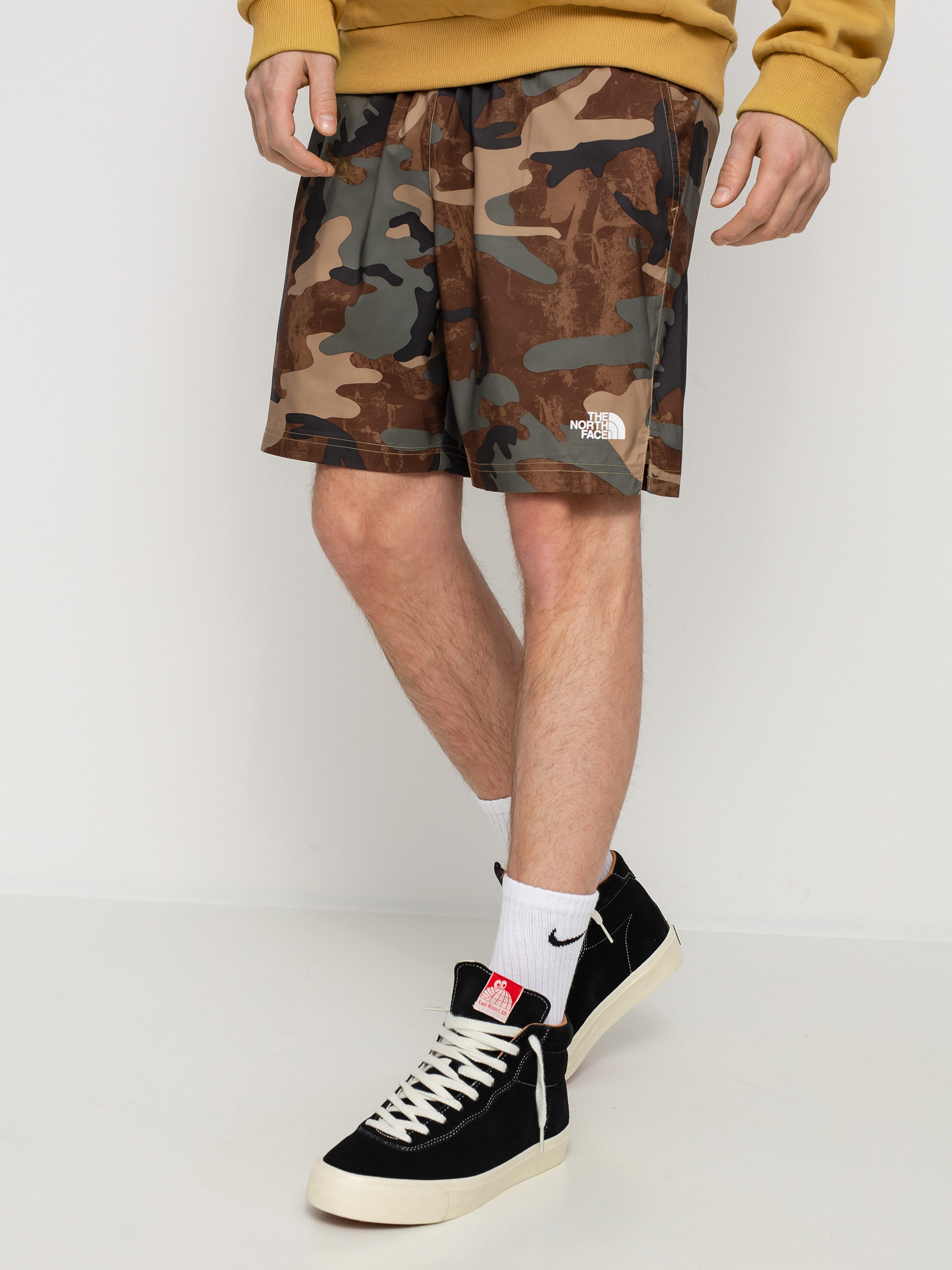 The North Face 24/7 Short Shorts (kelp tan tnf camo print)