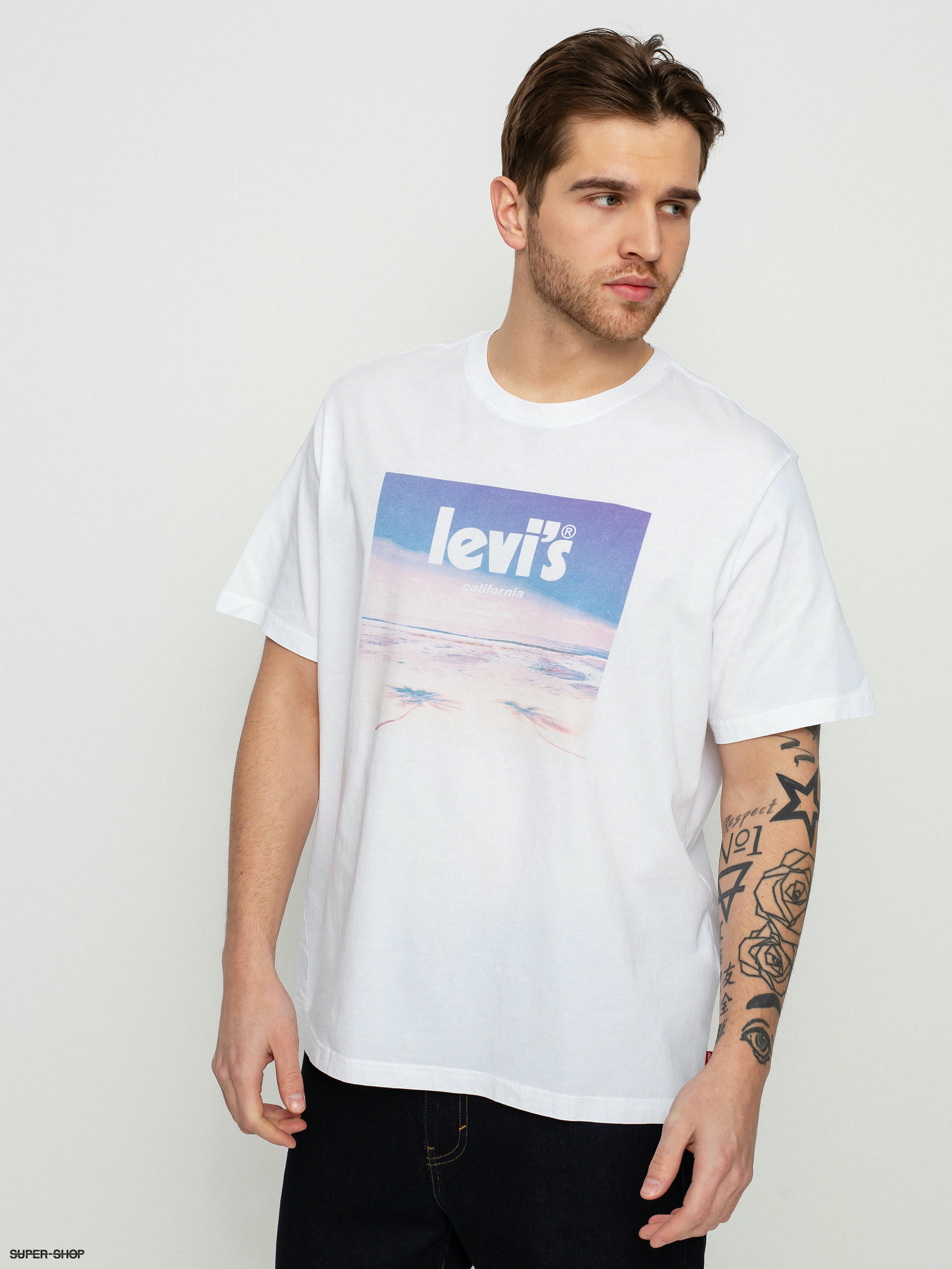 levi shirt white