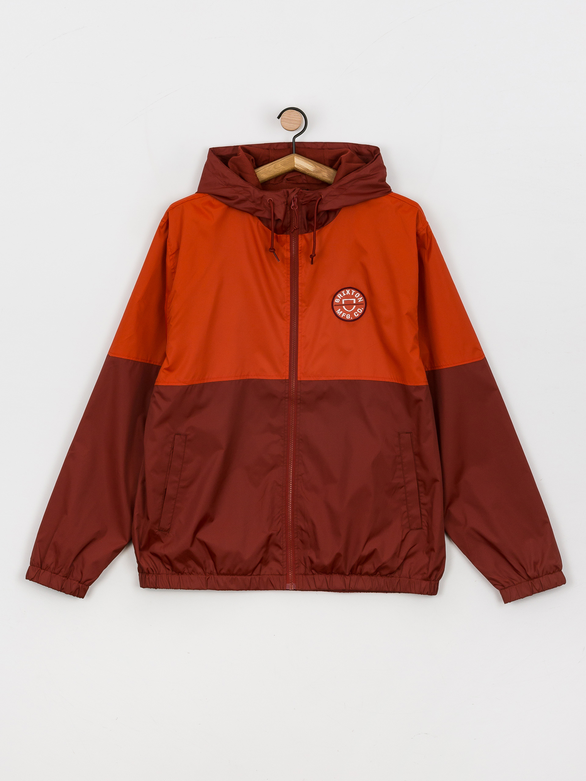 Brixton Claxton Crest Lw Zip HD Jacket (phoenix orange/dark brick)