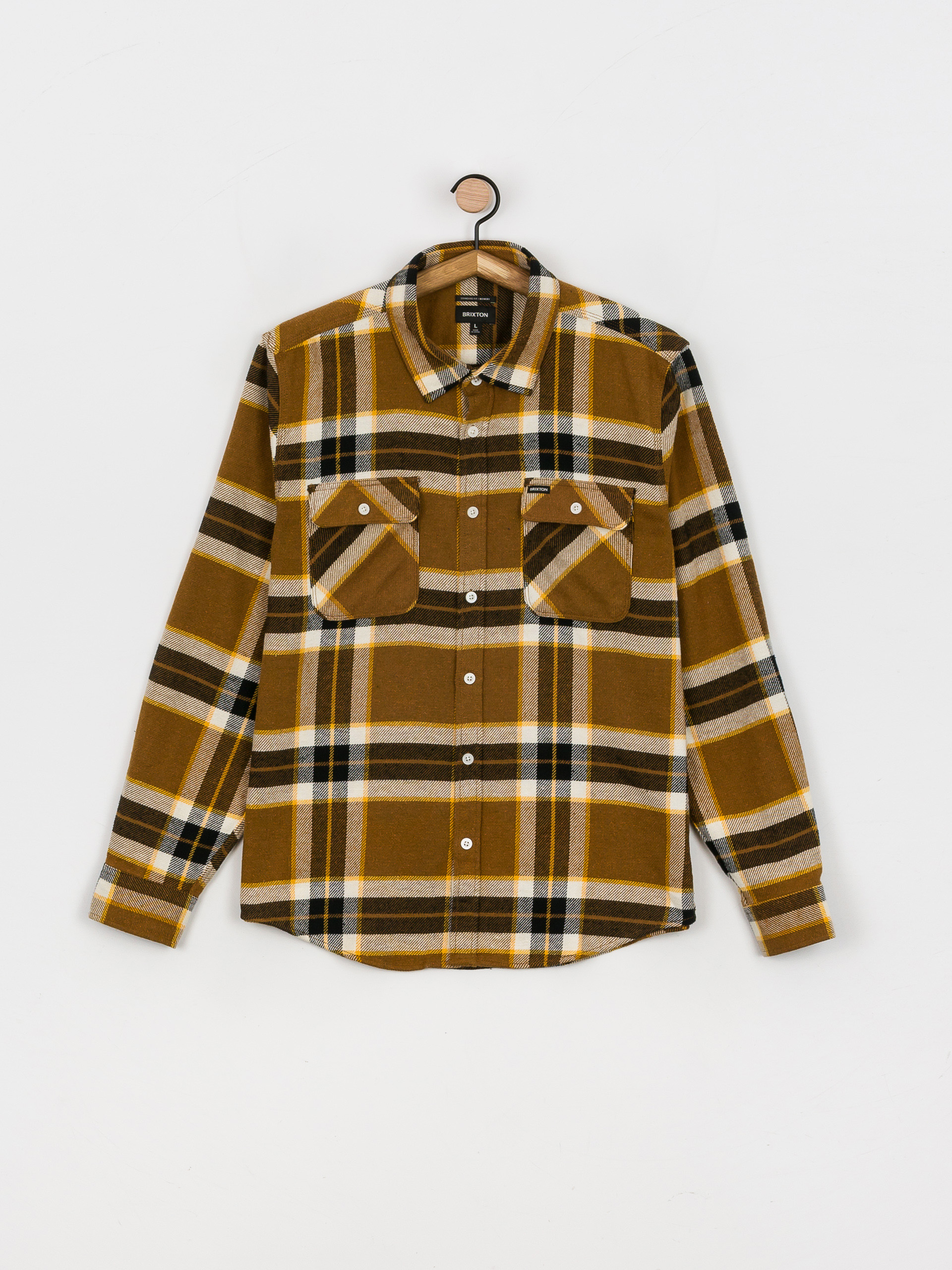 Brixton Bowery Flannel Ls Shirt (medal bronze)