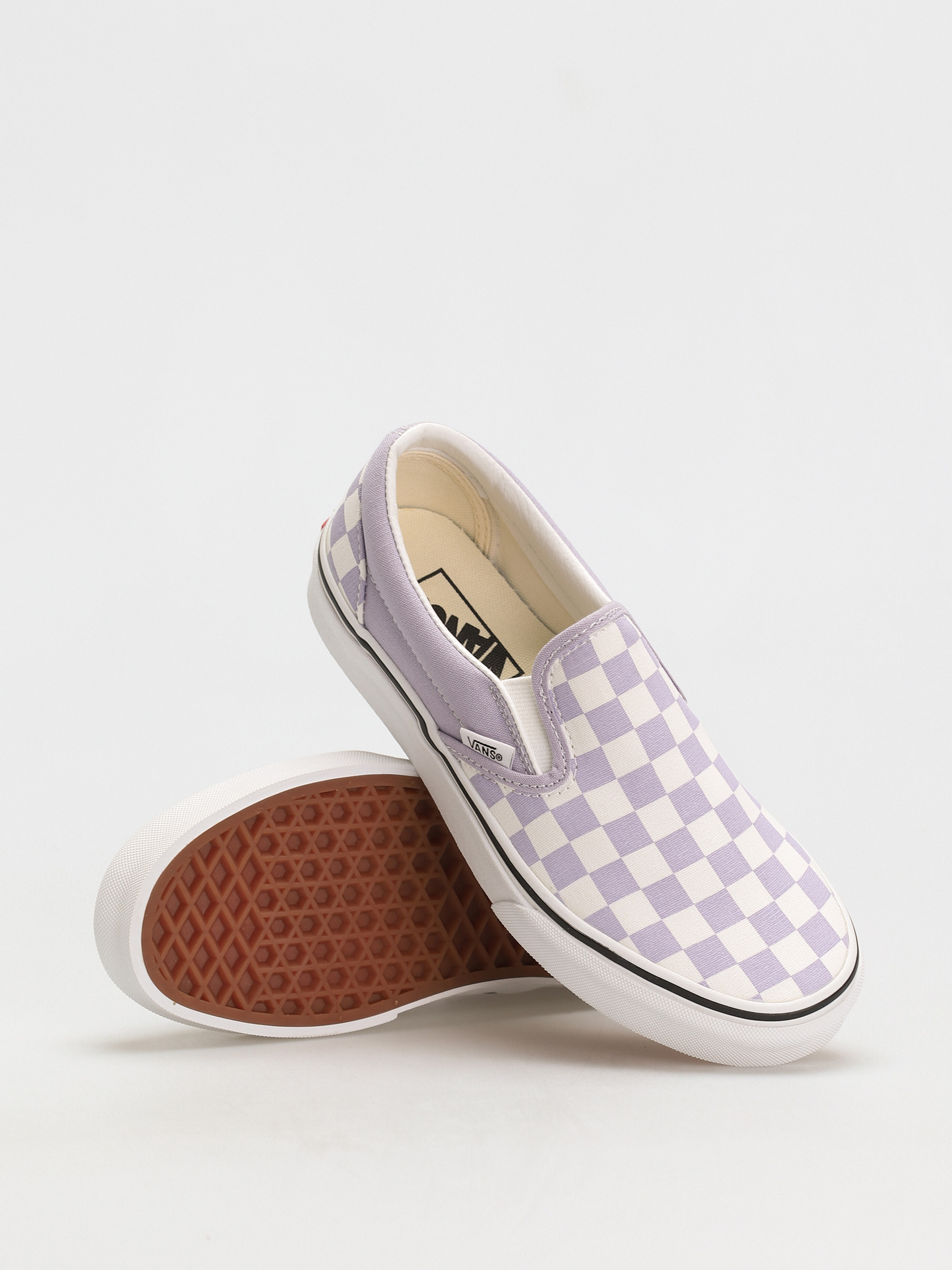 Vans Classic Slip On Shoes (checkerboard/languid lavender/true white)