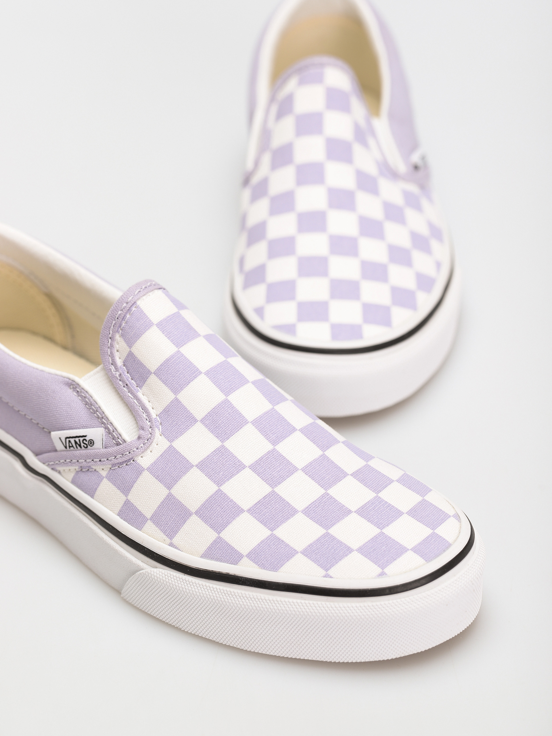 Vans Classic Slip On Shoes (checkerboard/languid lavender/true white)