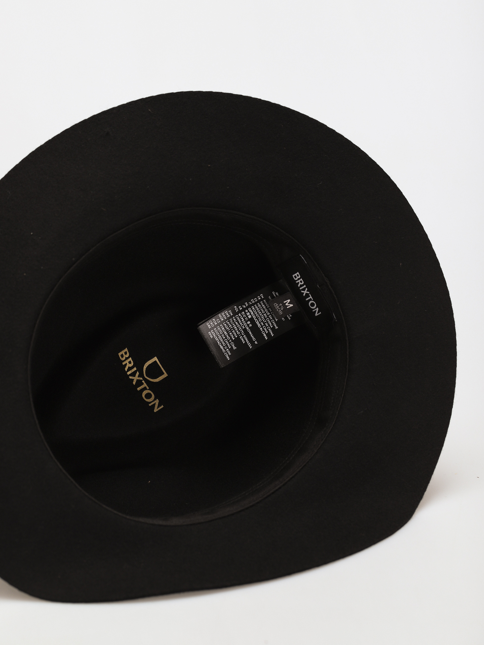 Brixton Wesley Packable Fedora Hut (black/black)