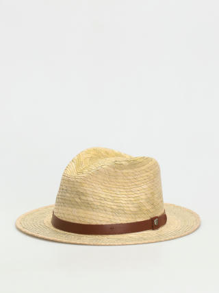 Brixton Messer Straw Fedora Hat (natural)