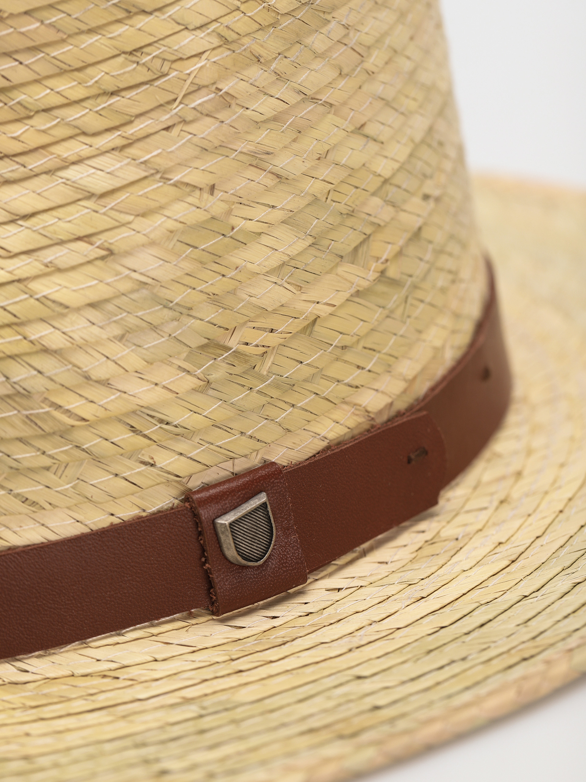 Brixton Messer Straw Fedora Hat (natural)