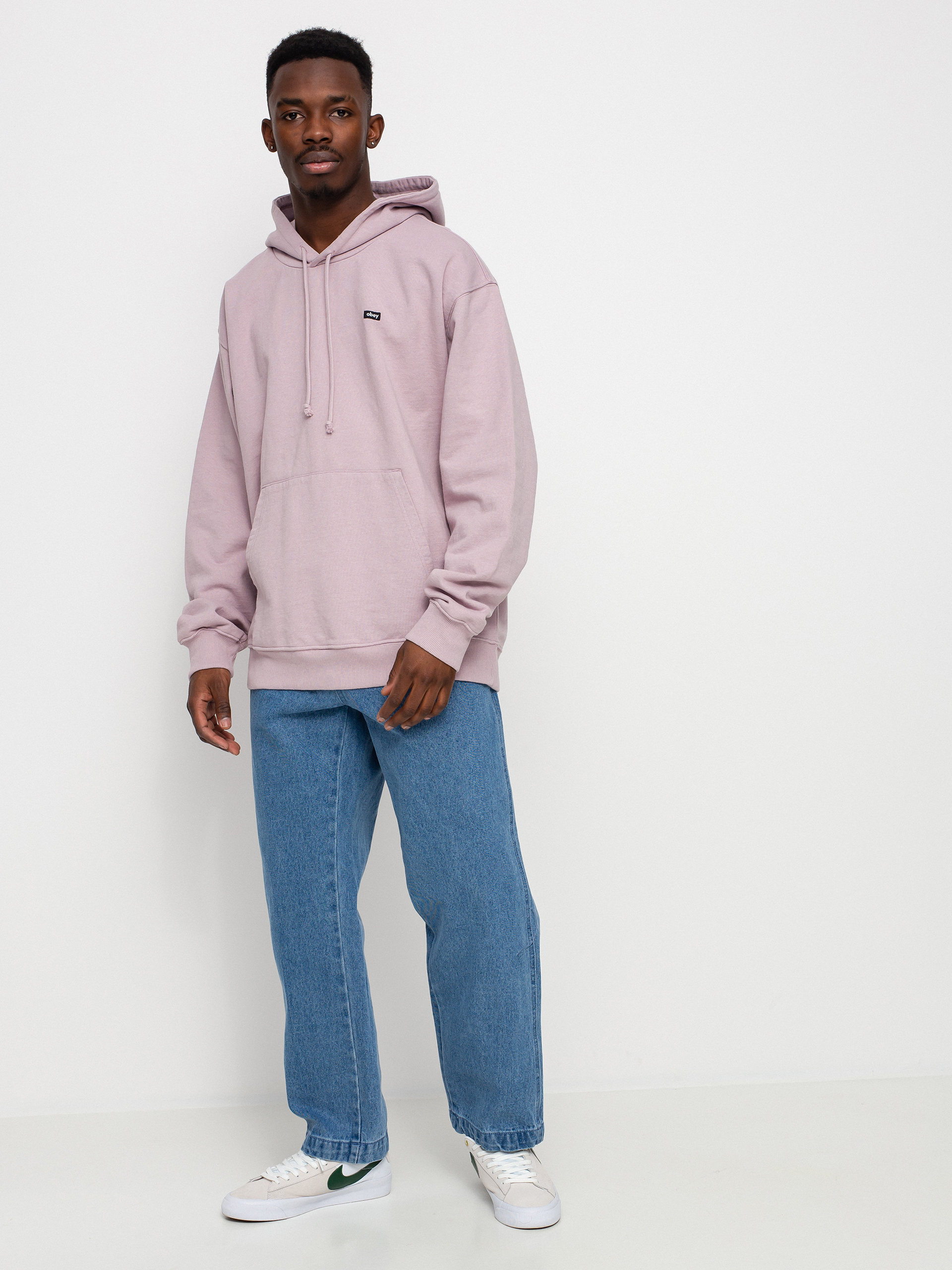 OBEY Timeless Recycled Heavy HD Hoodie (pigment lilac chalk)