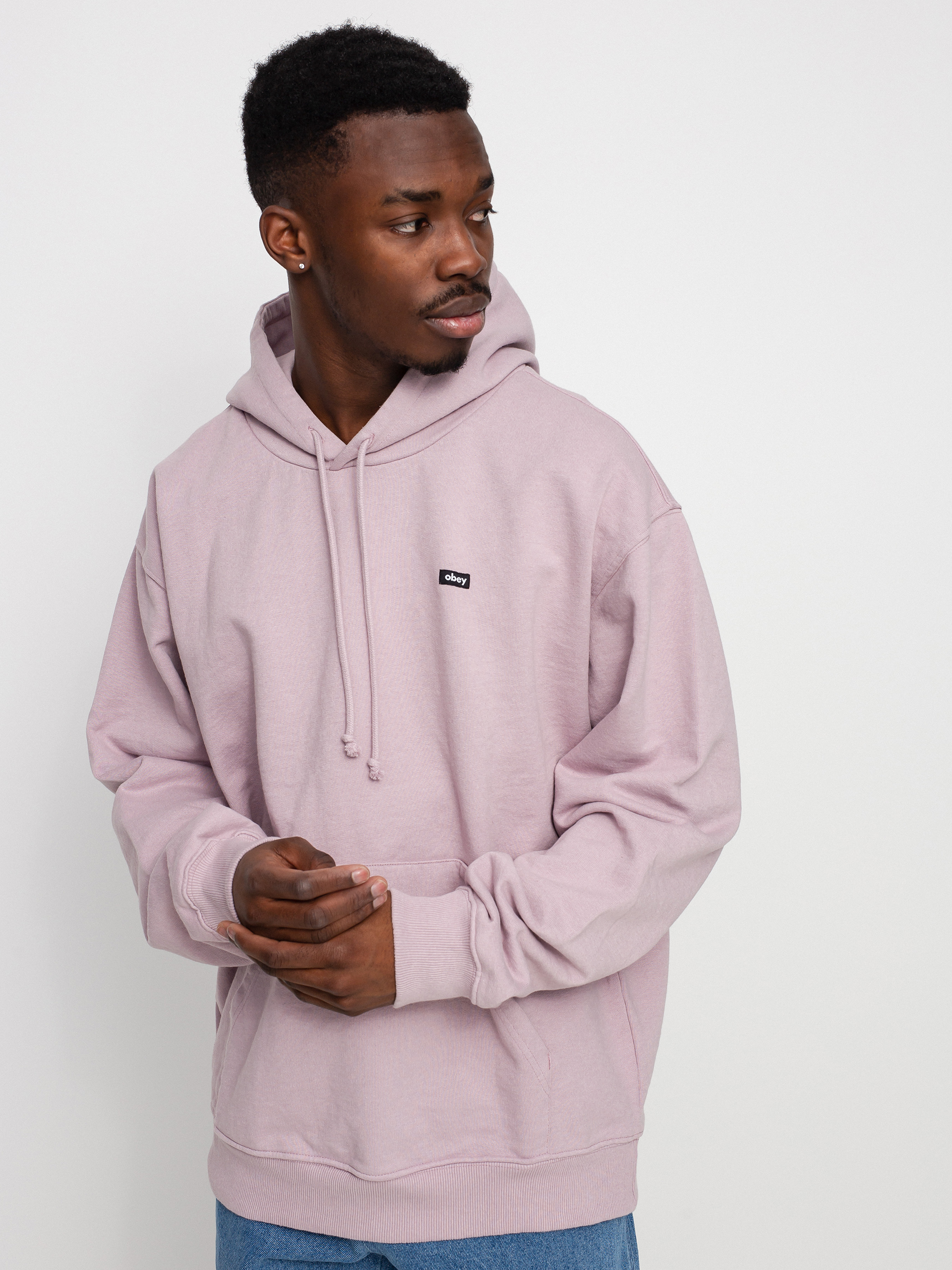 OBEY Timeless Recycled Heavy HD Hoodie (pigment lilac chalk)