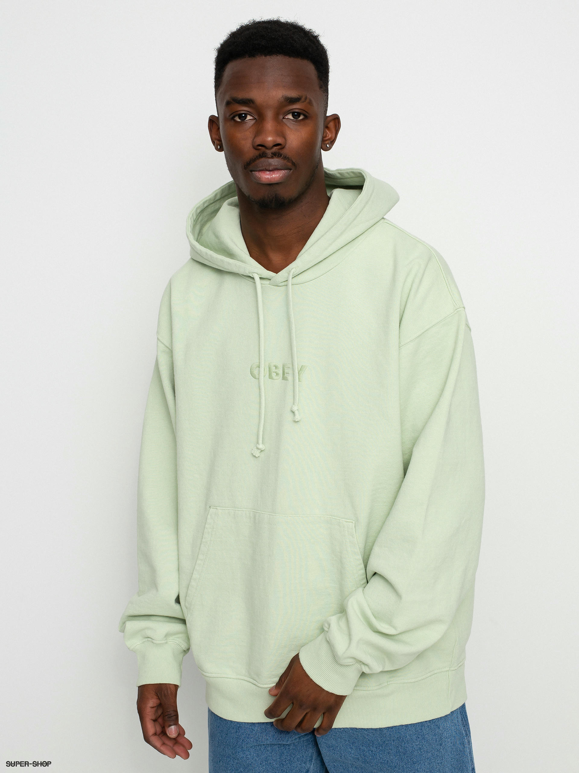 Obey cheap green hoodie