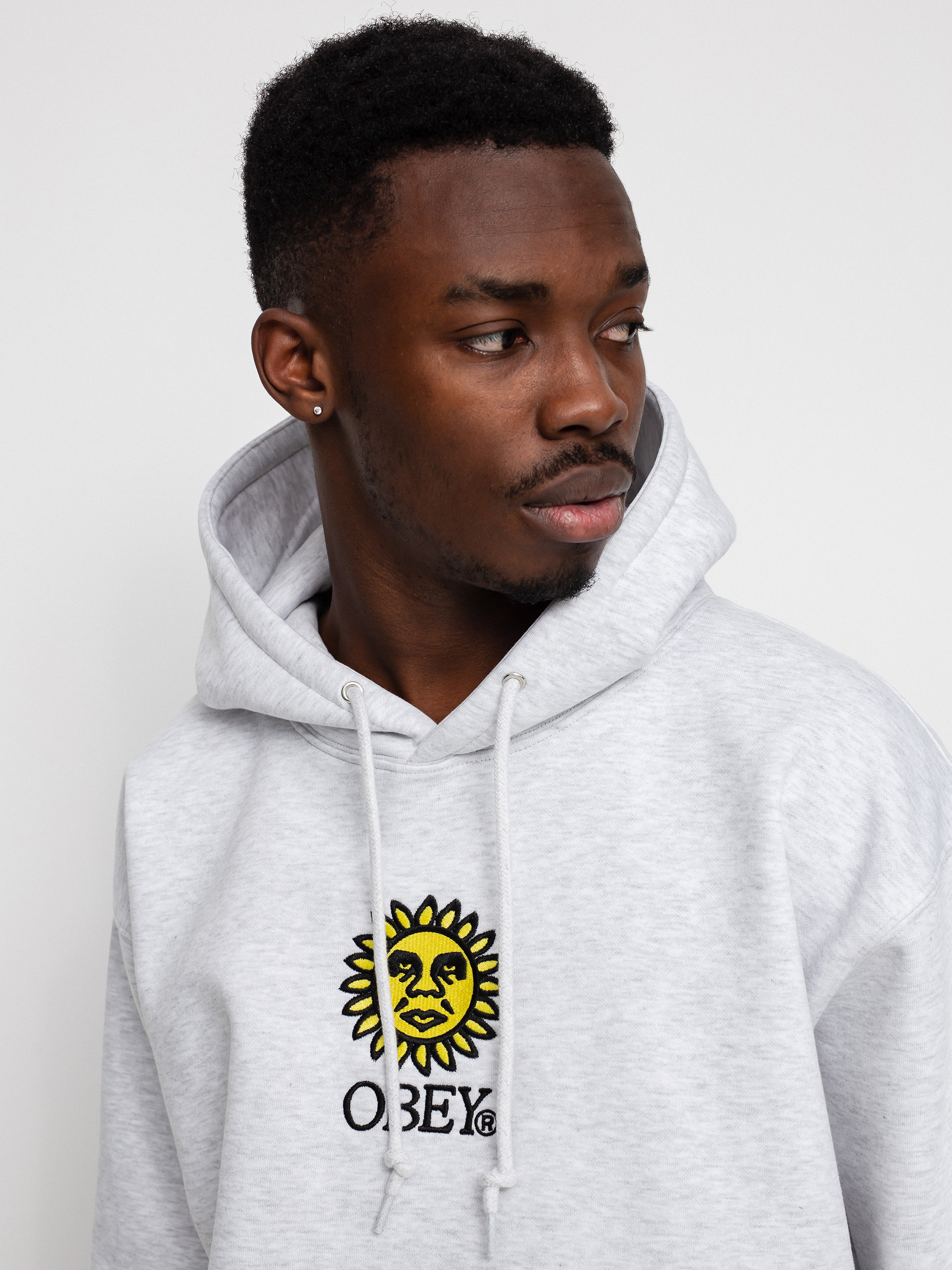 Obey embroidered hoodie best sale