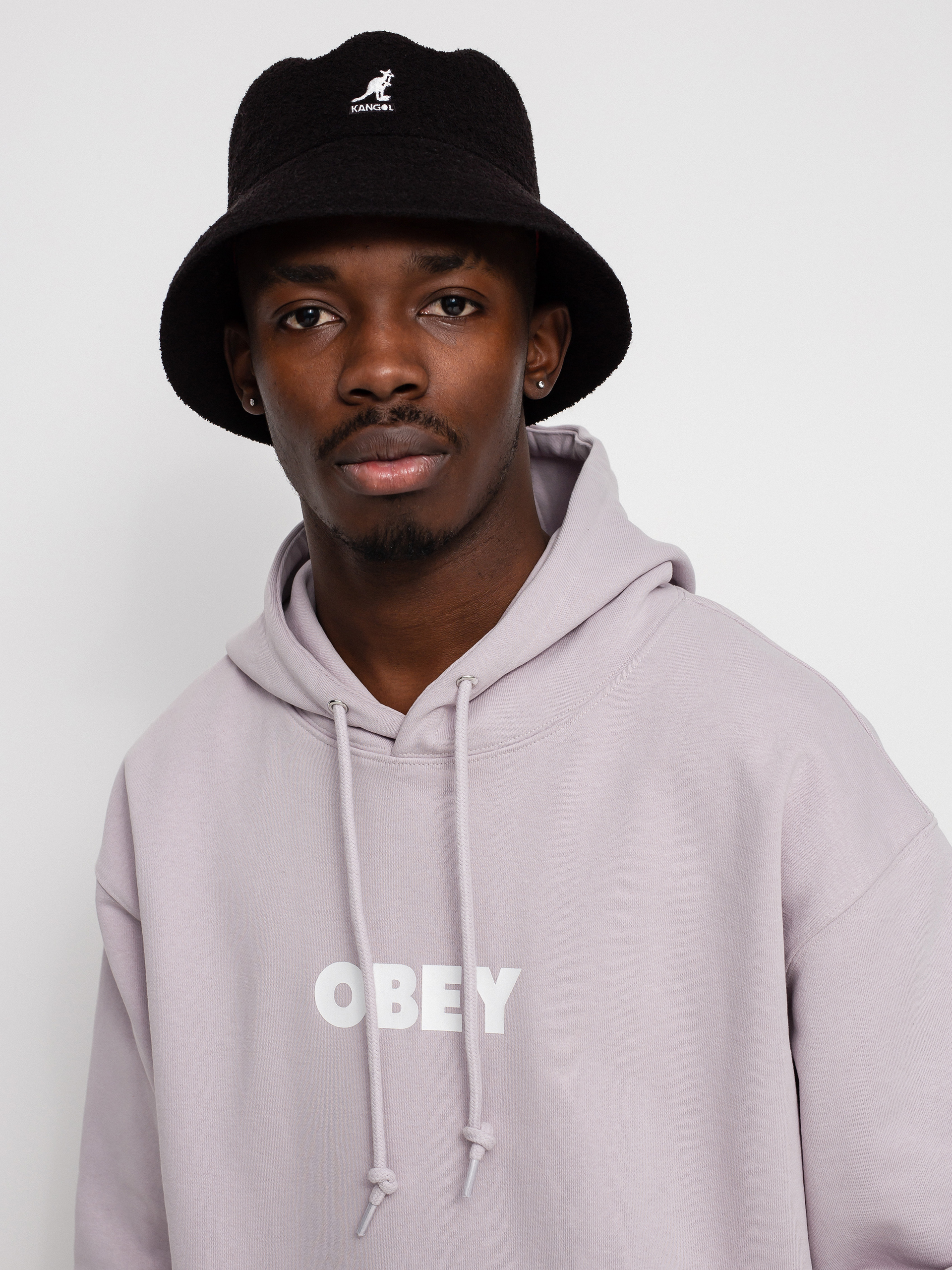 OBEY Bold HD Hoodie (purple paste)