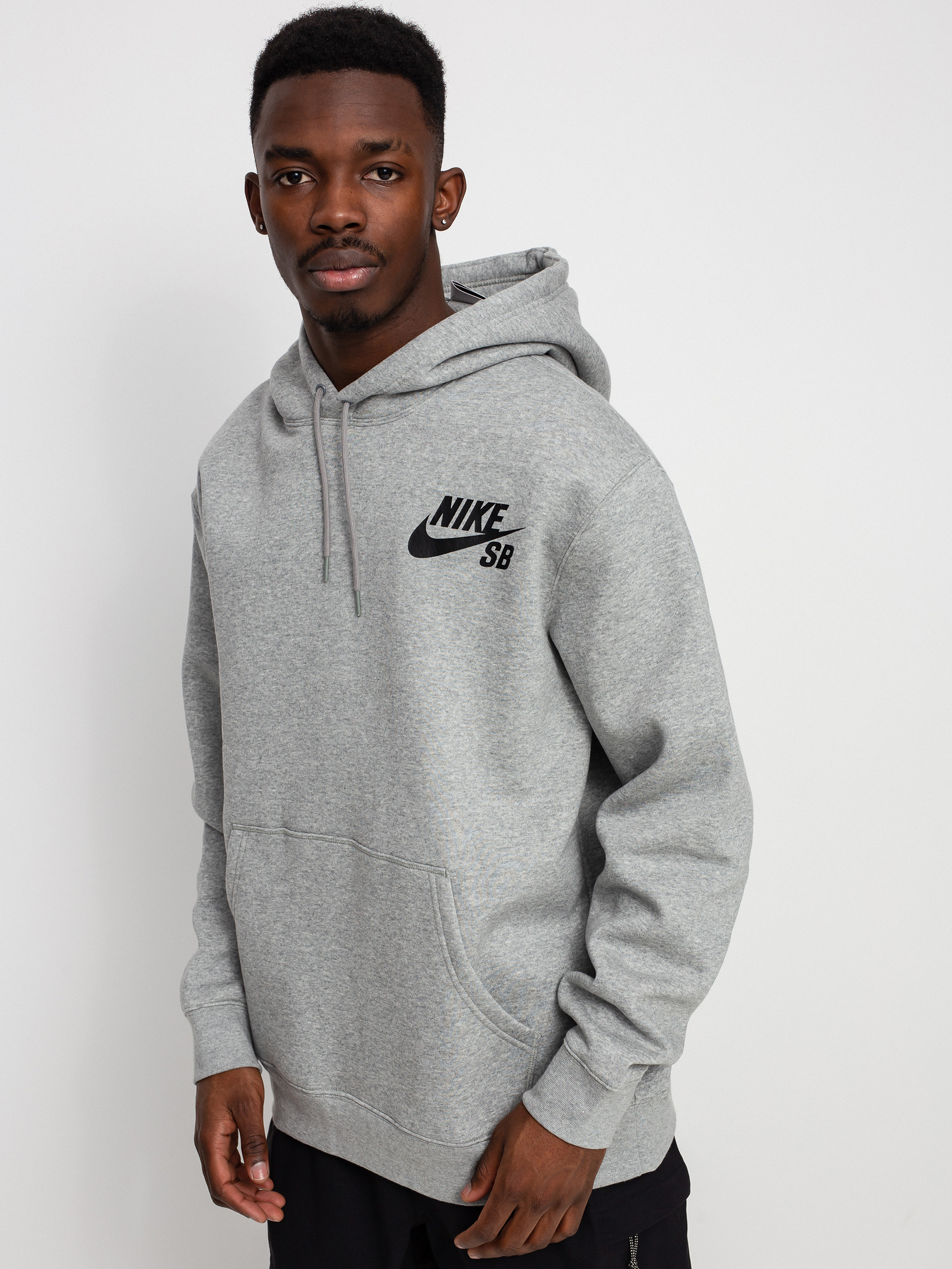 Nike SB Icon HD Hoodie (dk grey heather/black)