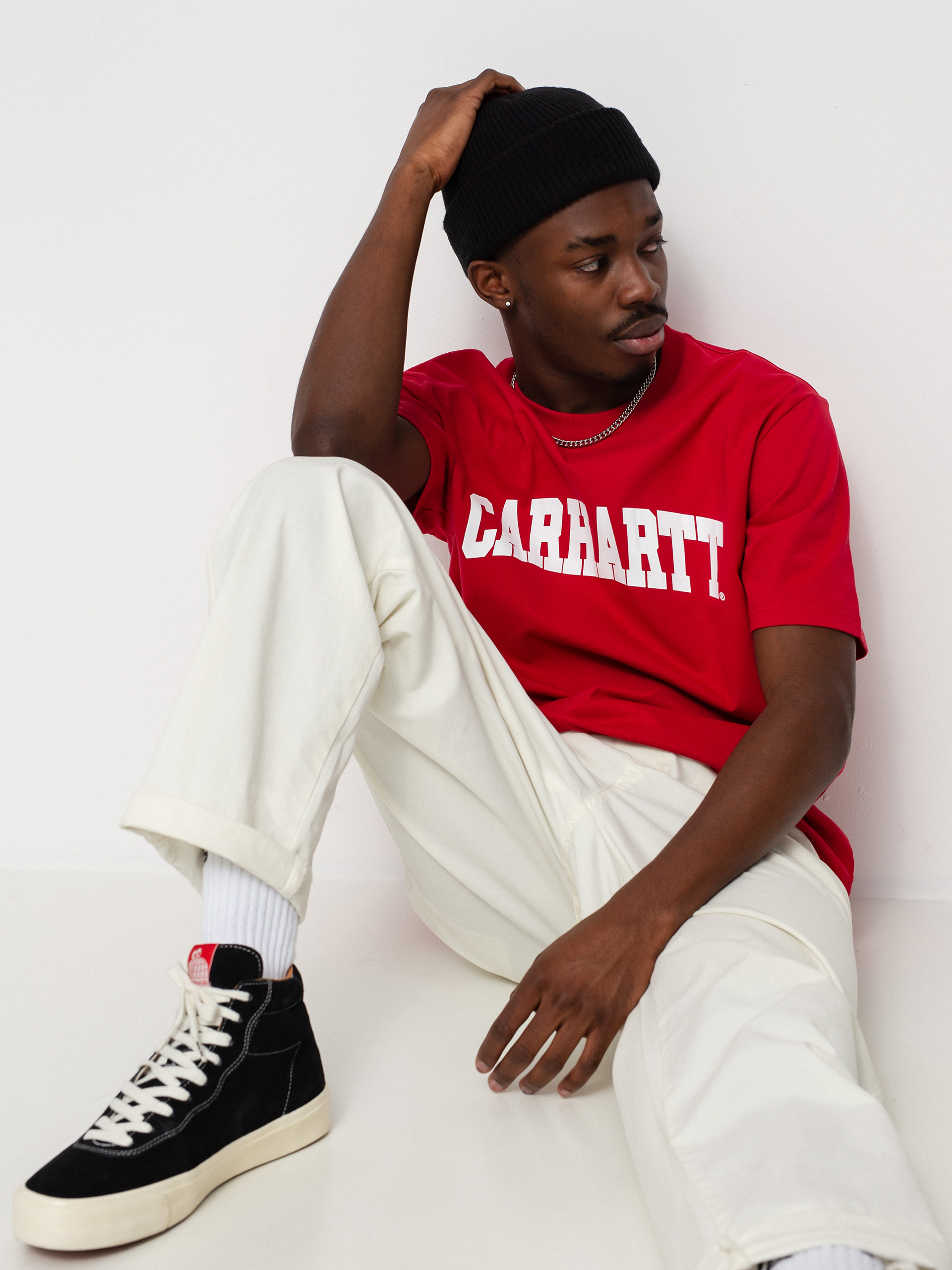 Carhartt WIP University T-shirt (cornel/white)