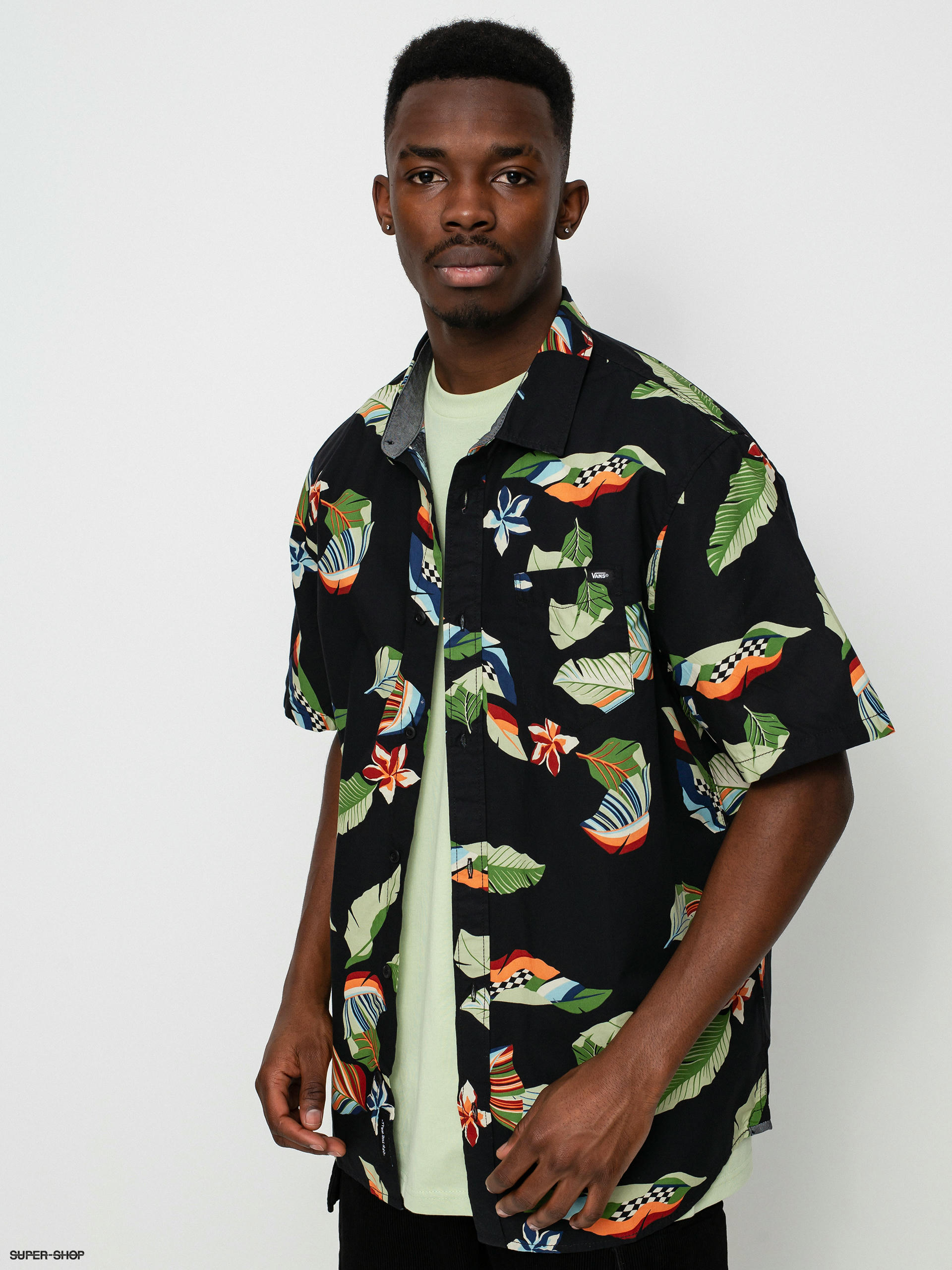 vans hawaiian floral shirt