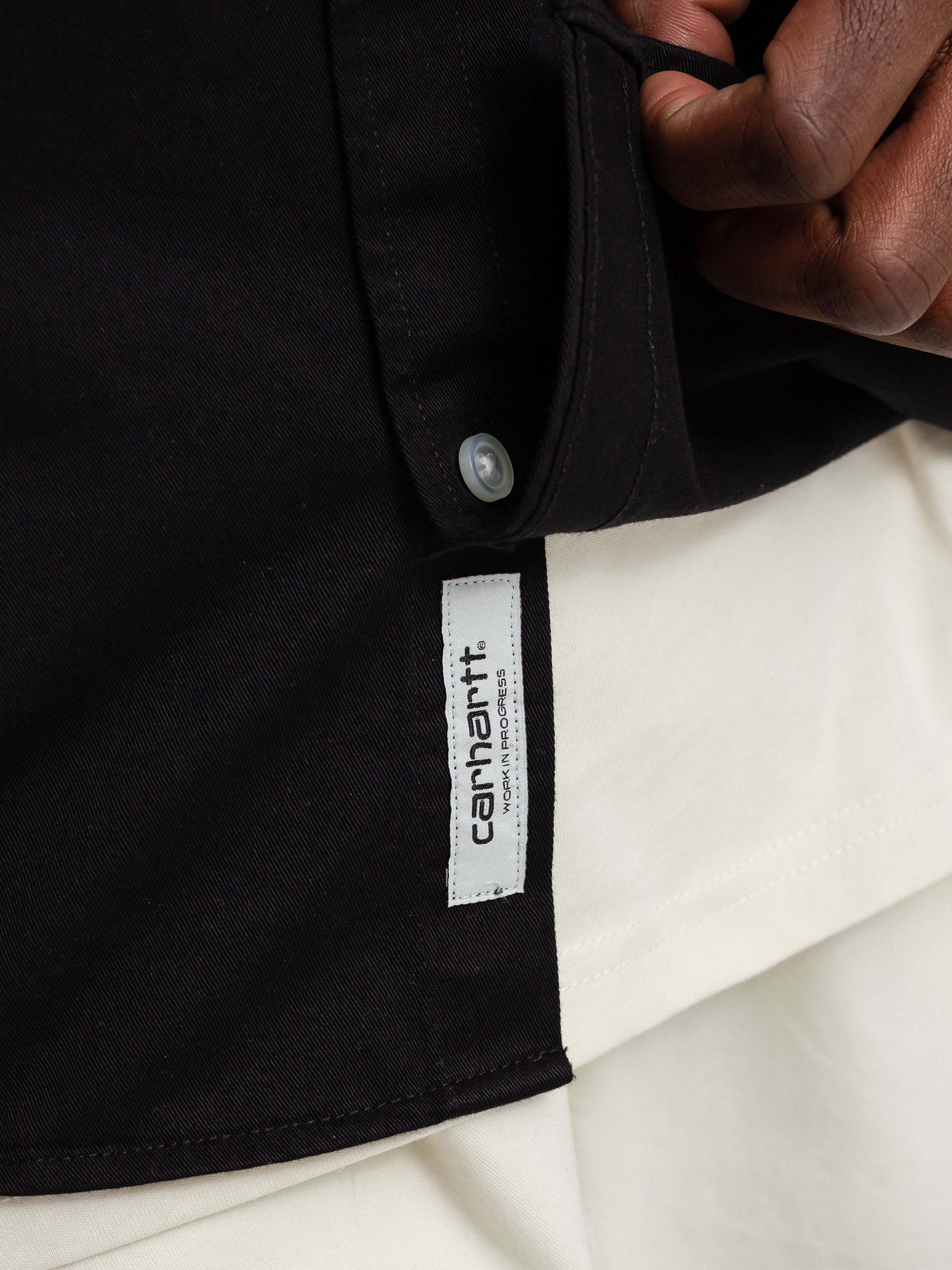 Carhartt WIP Madison Hemd (black/white)