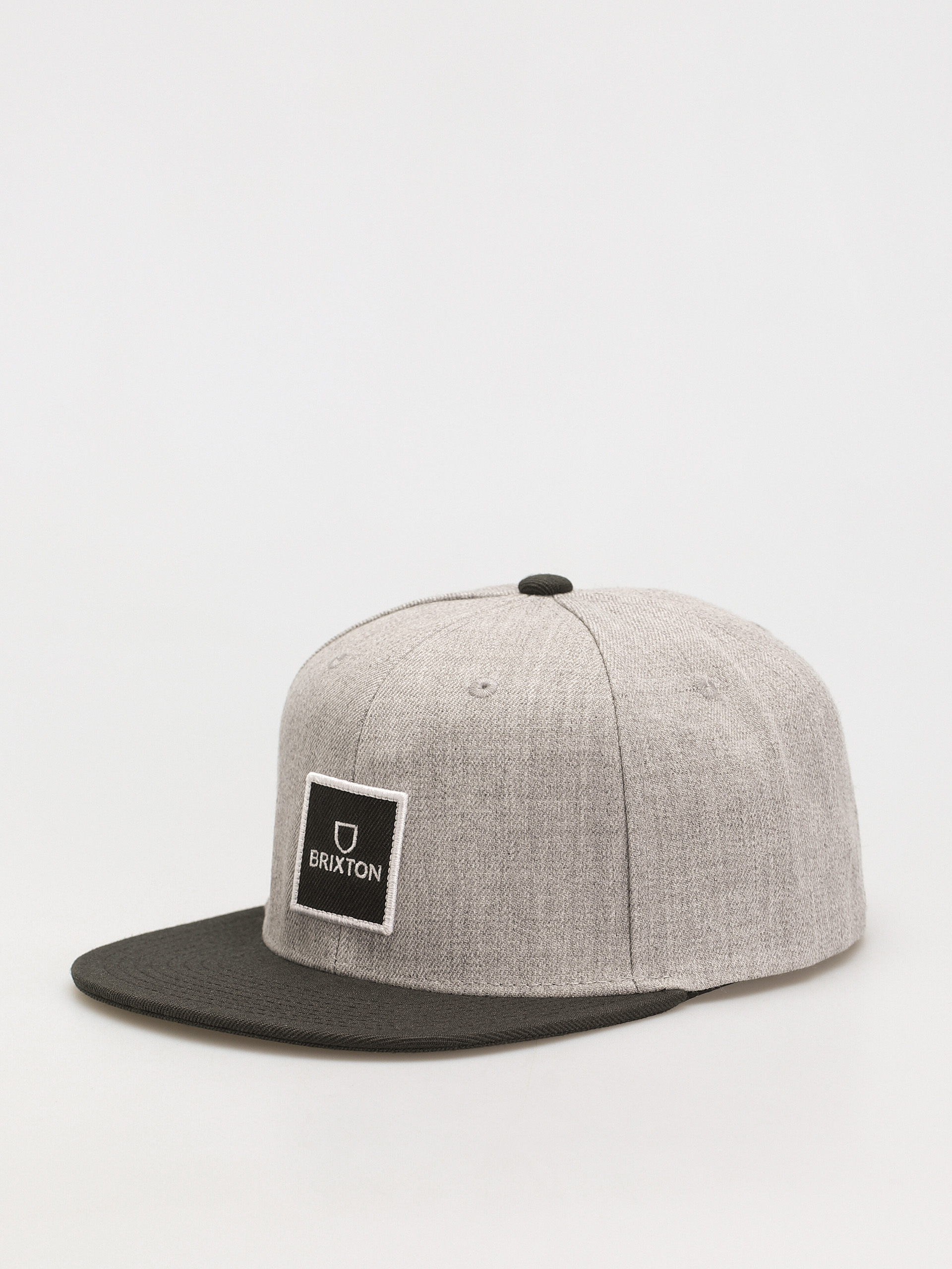 Brixton Alpha Square Mp Snapback Cap (heather grey/black)