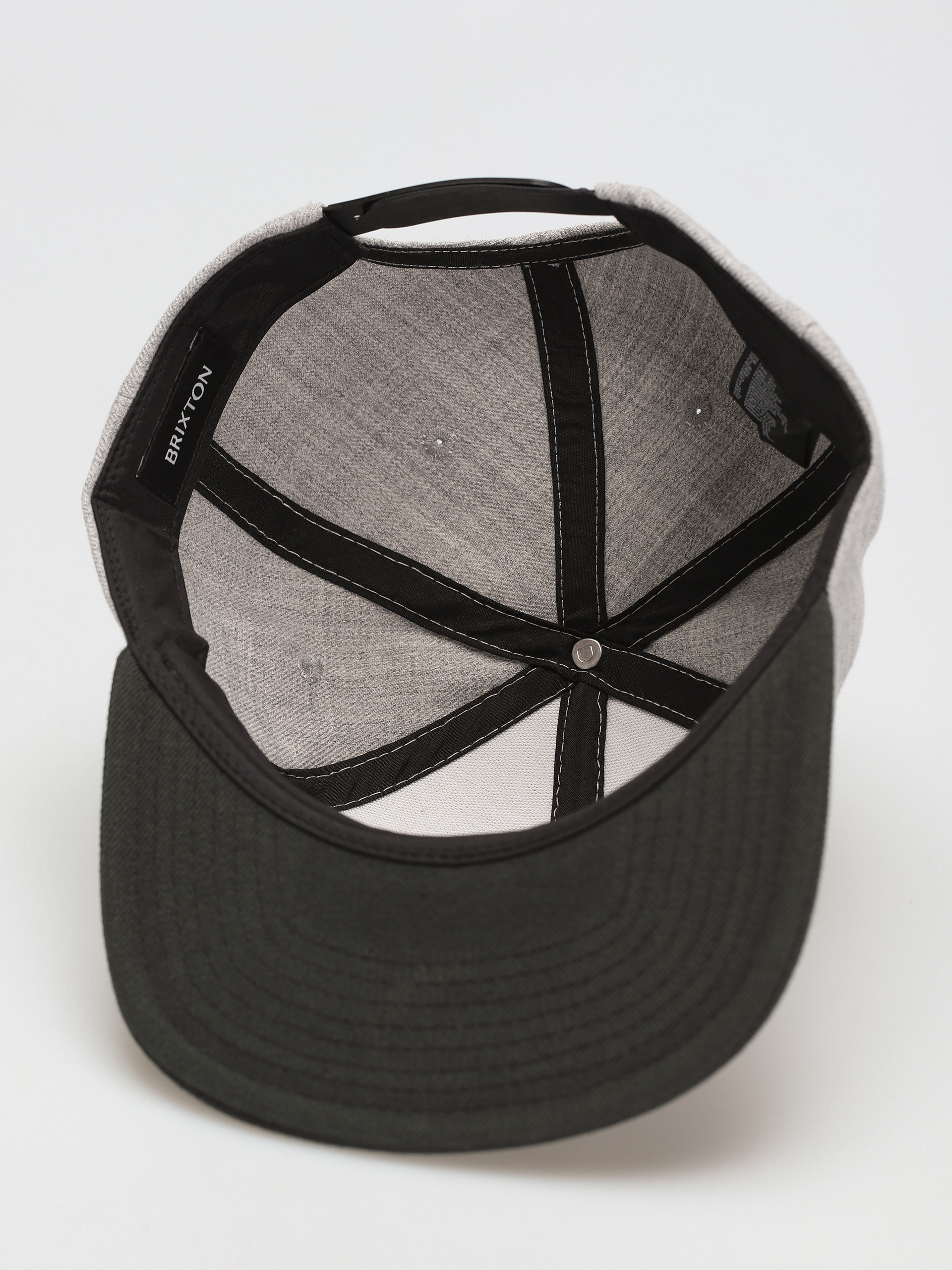 Brixton Alpha Square Mp Snapback Cap (heather grey/black)