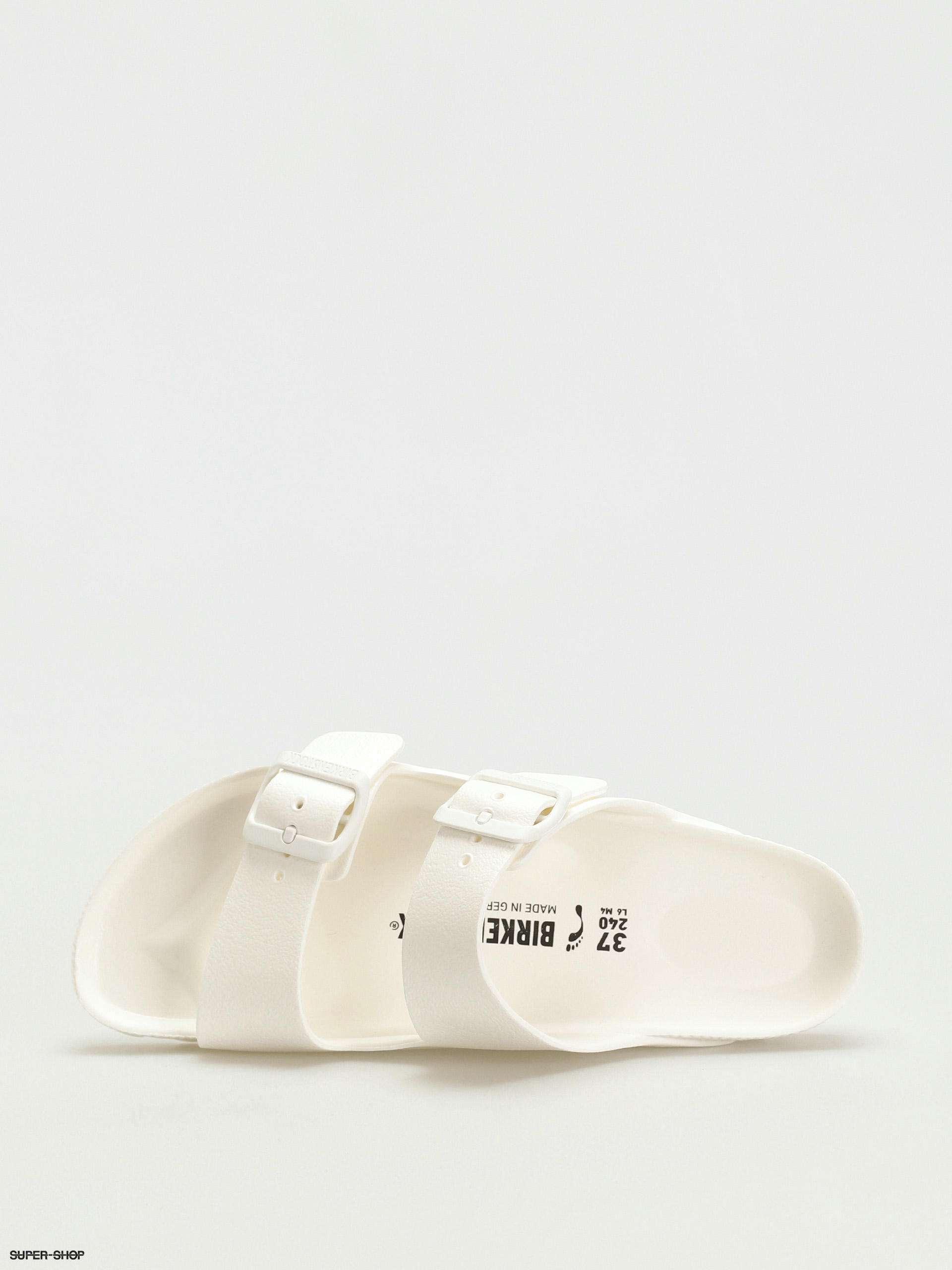 birkenstock flip flops white