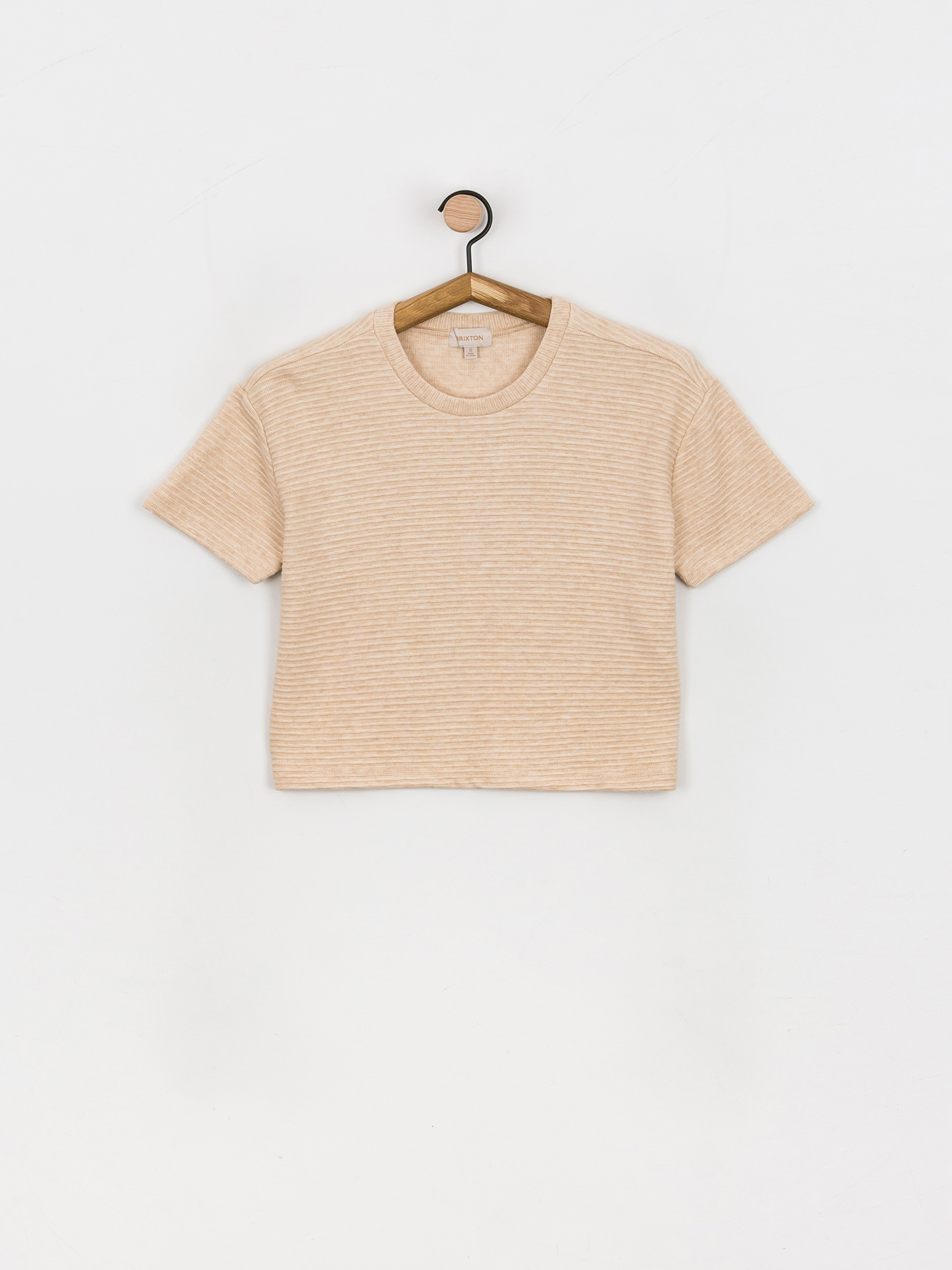 Brixton Bandera Boxy Top T-shirt Wmn (heather soft pink)