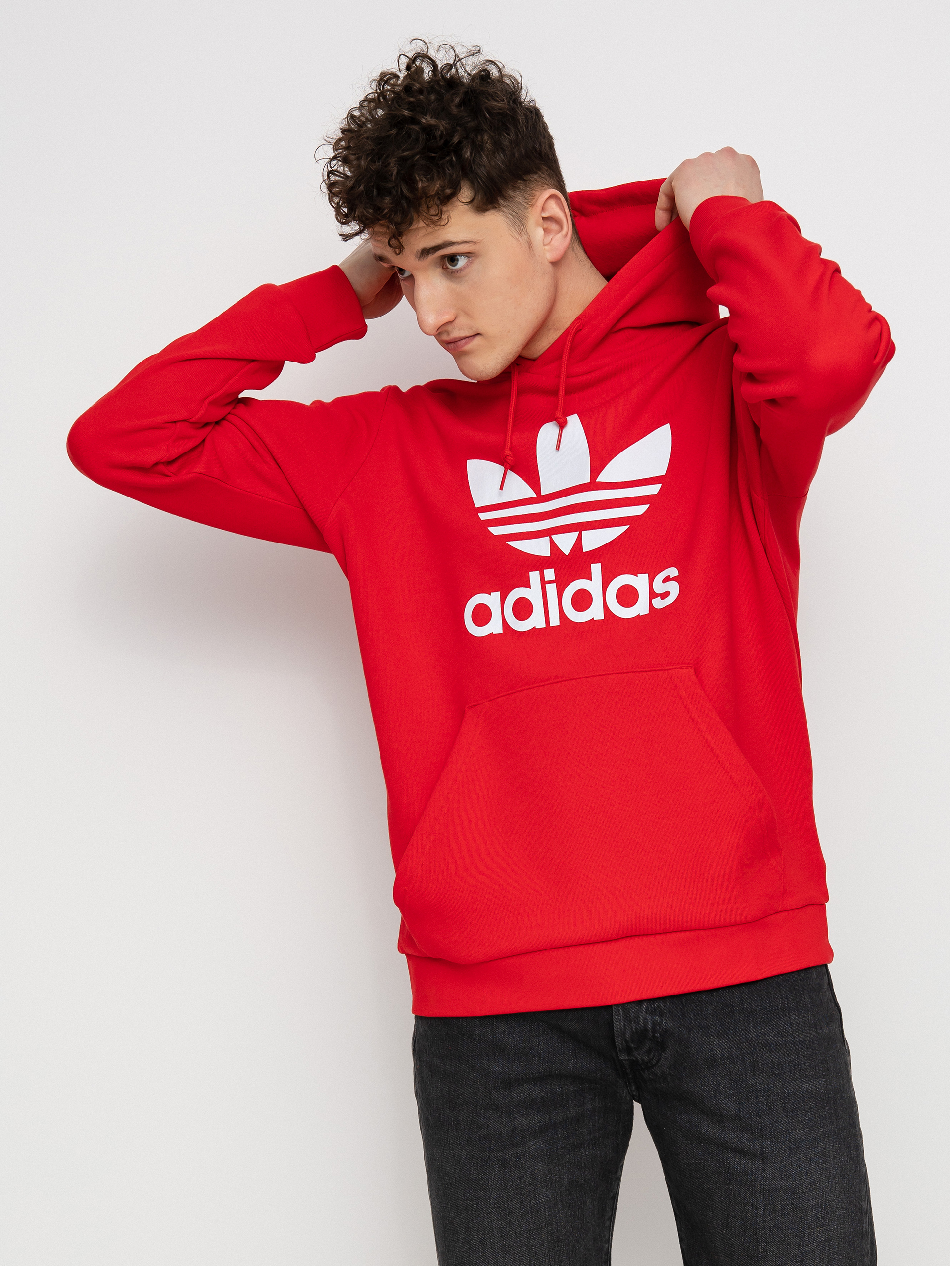 adidas Originals Trefoil HD Hoodie (vivred/white)