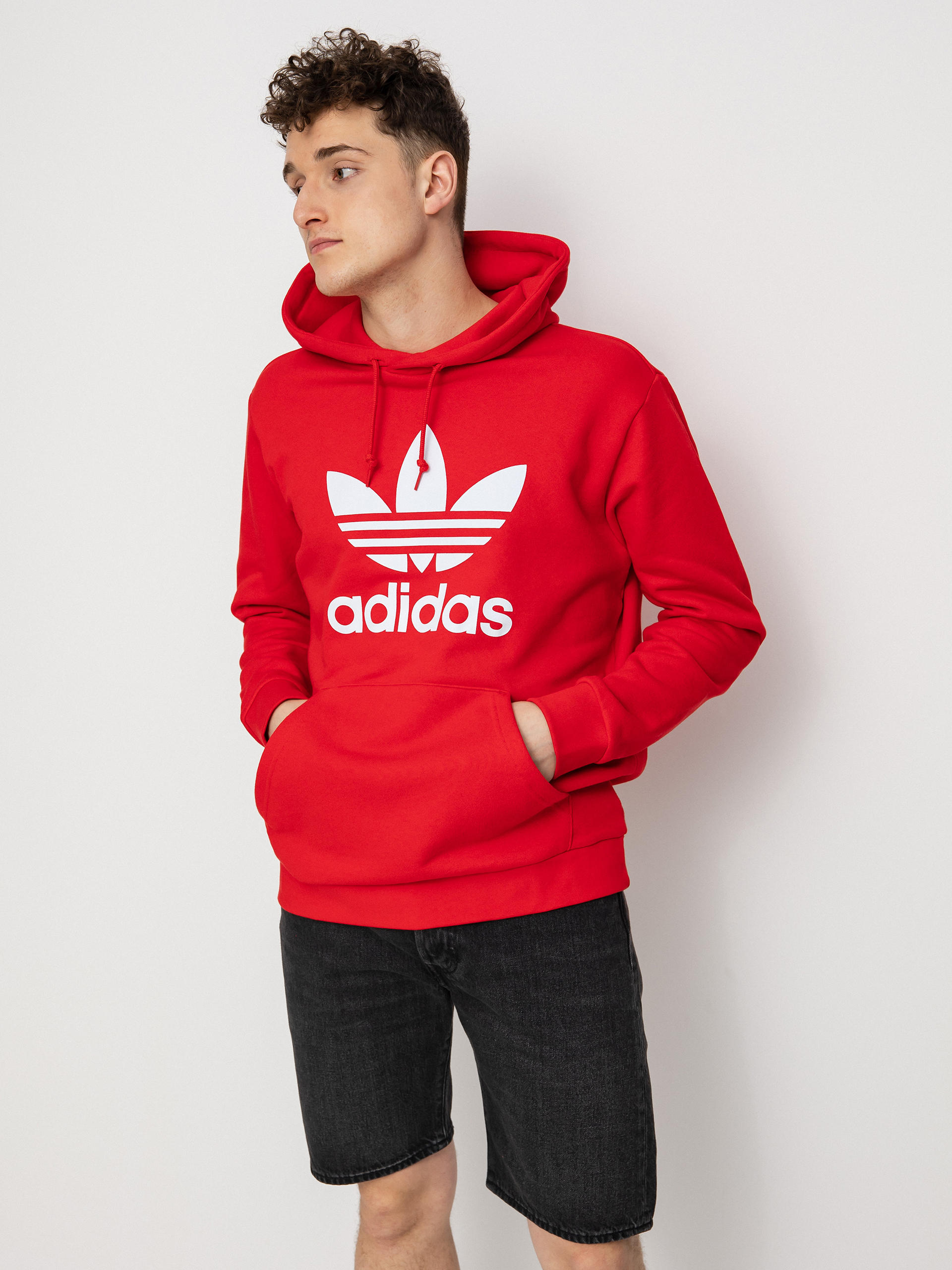 adidas Originals Trefoil HD Hoodie (vivred/white)