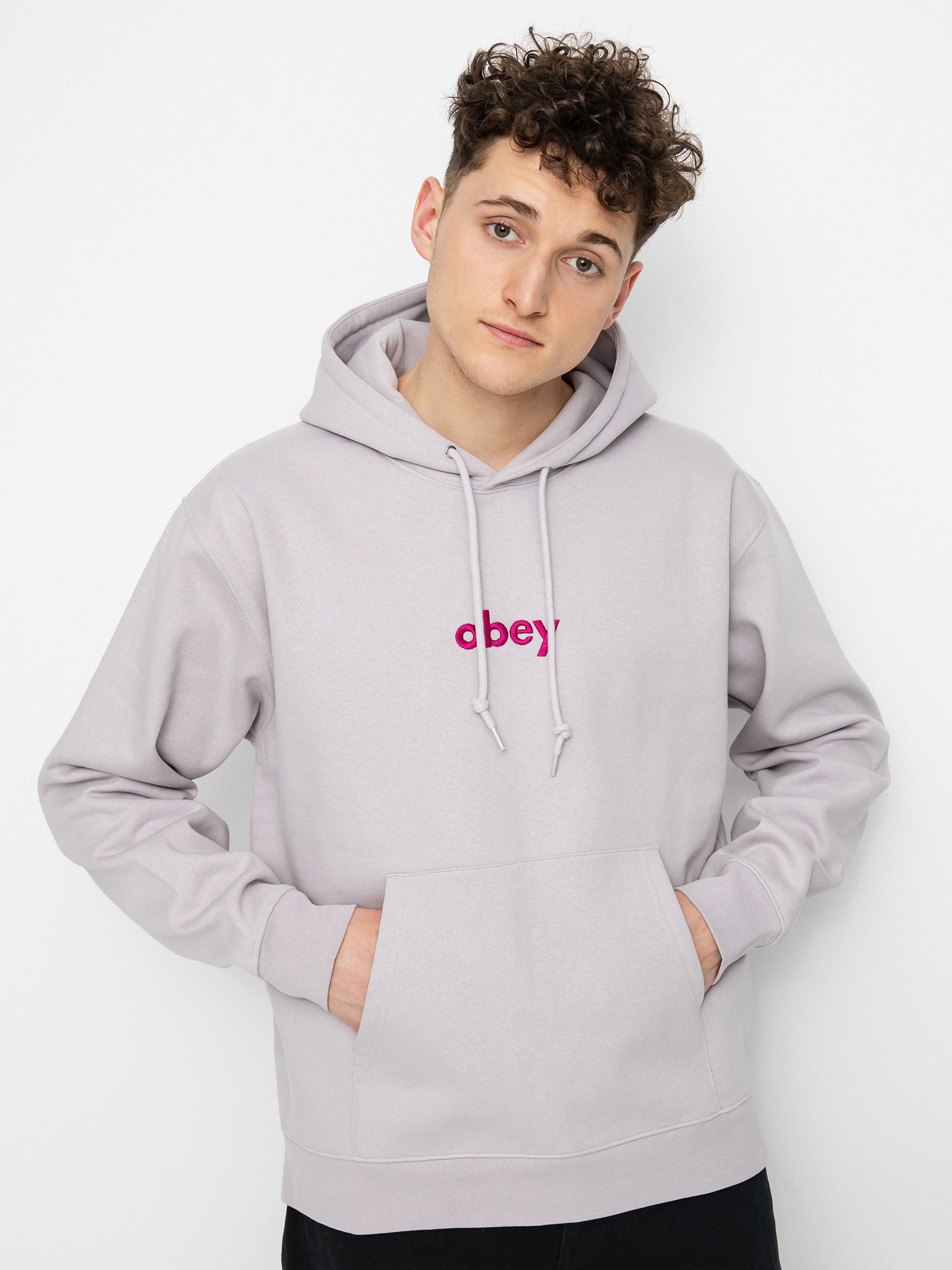 OBEY Lowercase HD Hoodie (purple paste)
