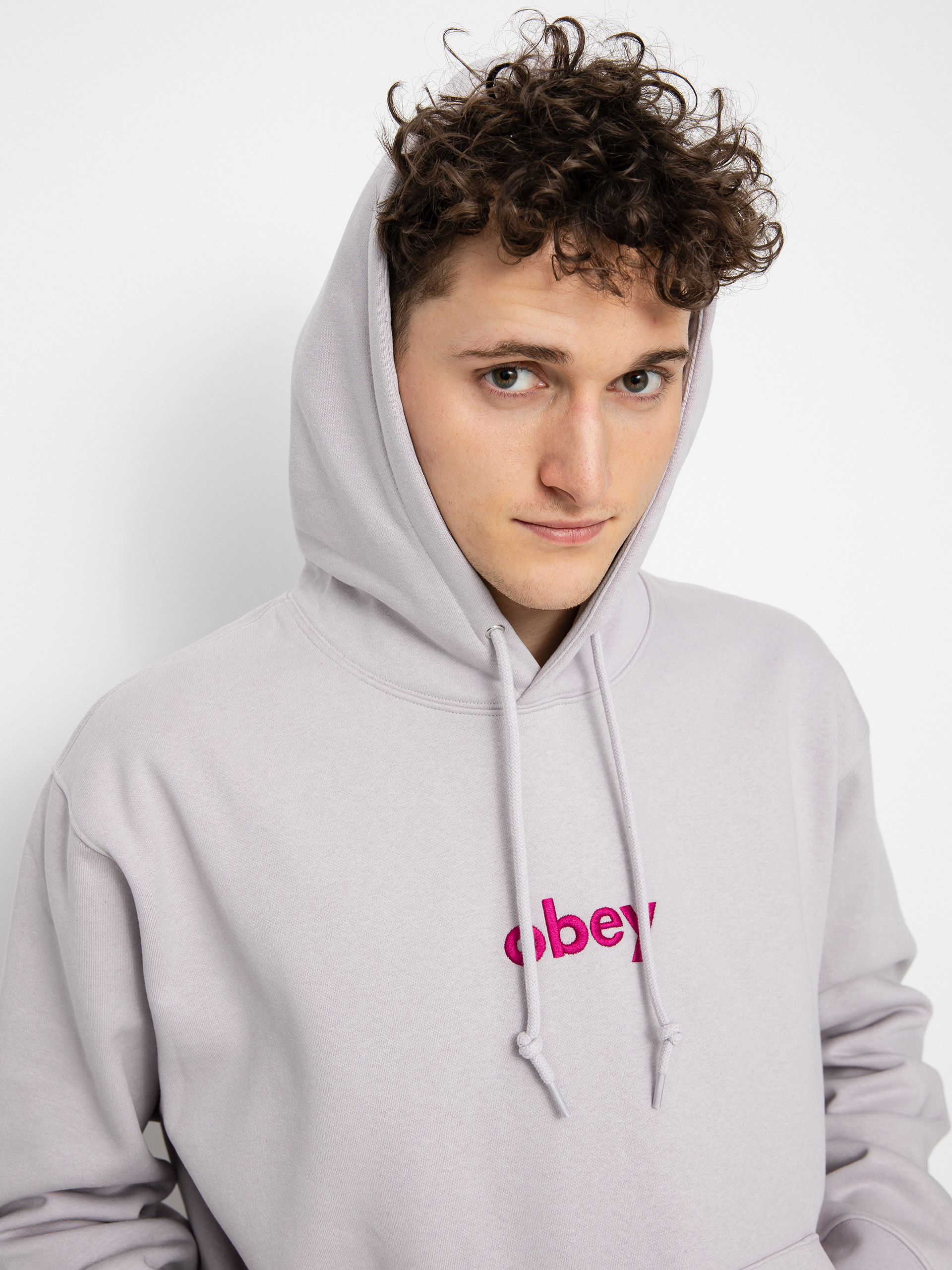 OBEY Lowercase HD Hoodie (purple paste)